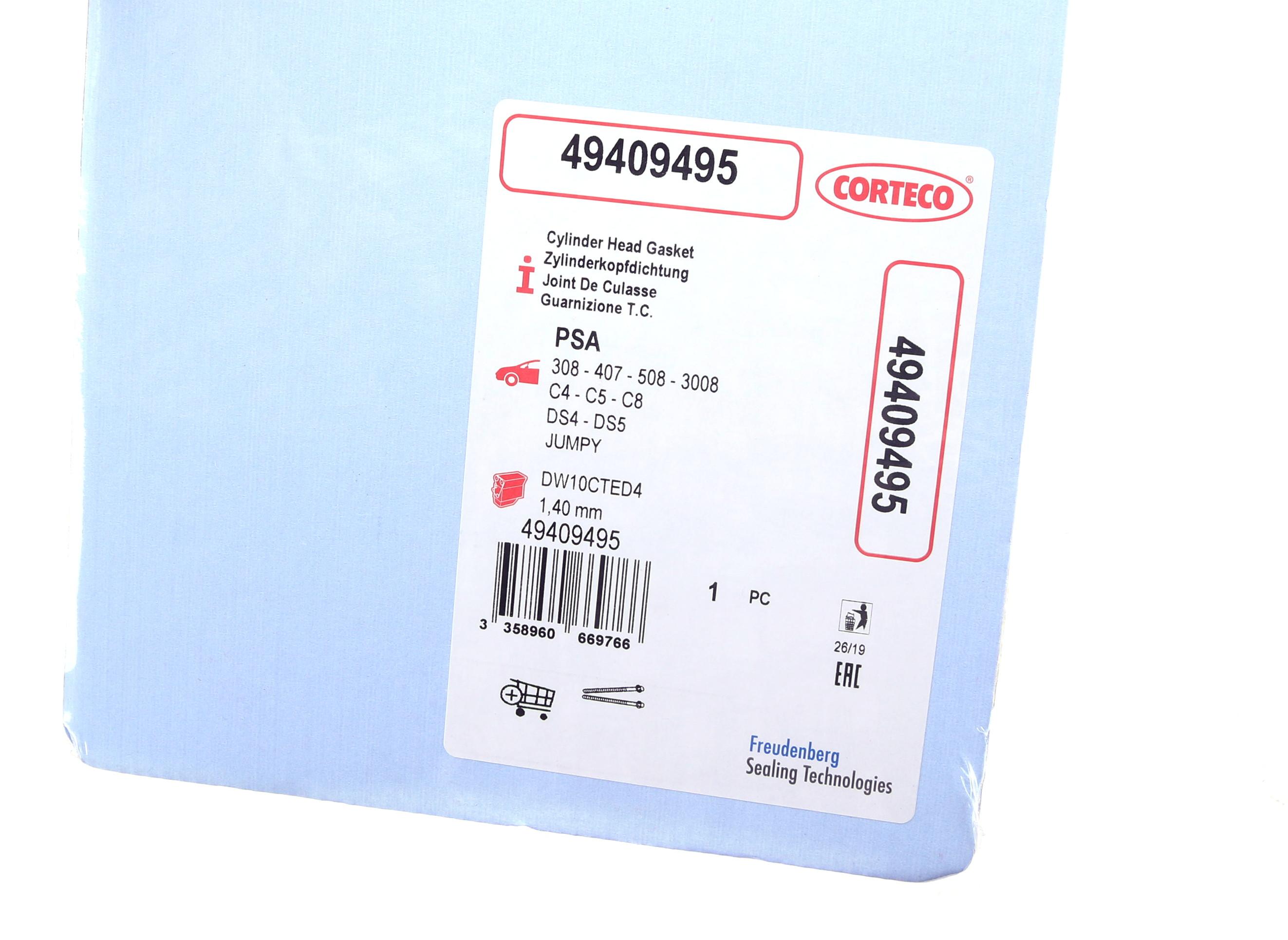 Прокладка ГБЦ Fiat Scudo/Citroen Jumpy 2.0 D/HDi 10- (4 метки) (1.4mm)