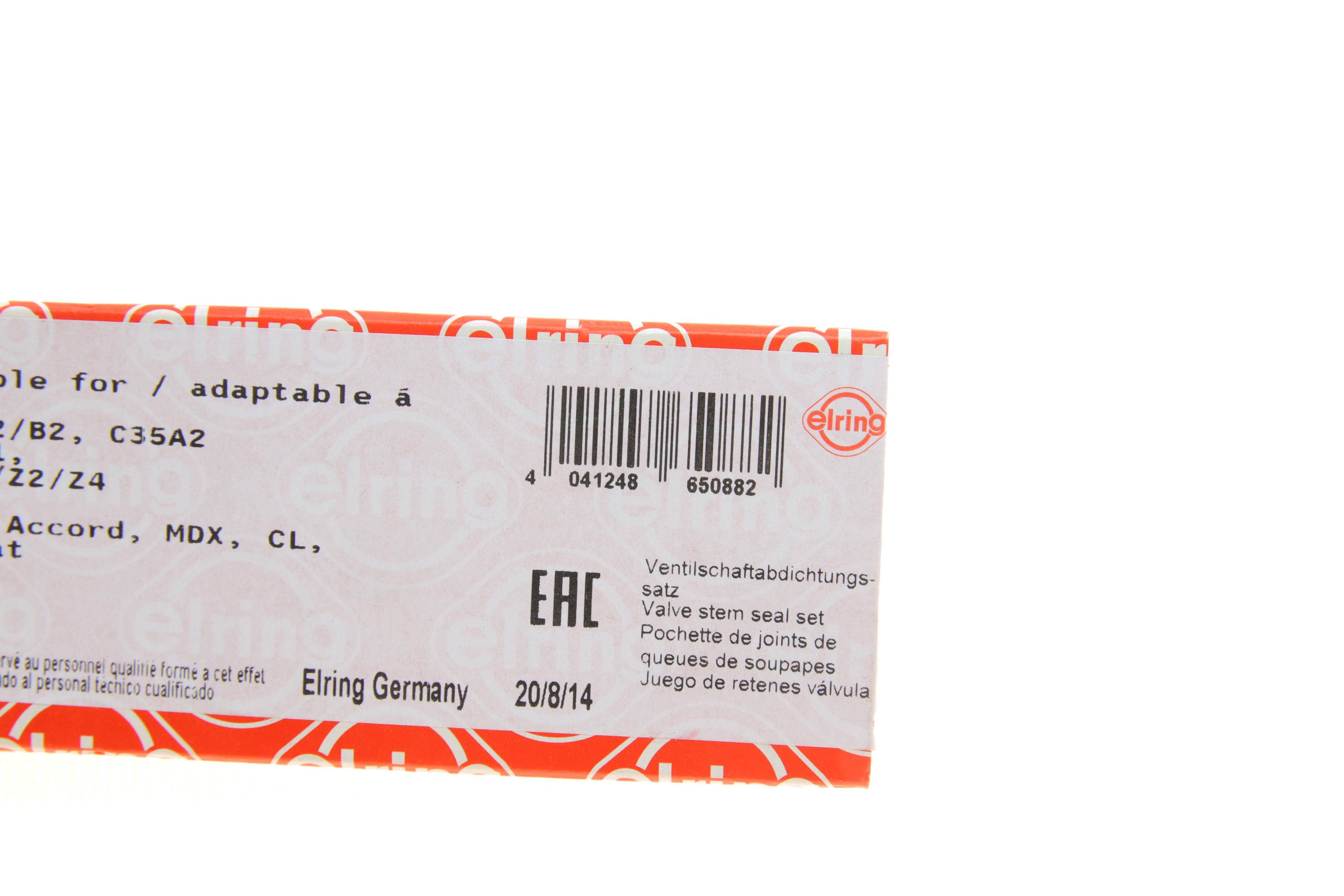 Сальник клапана (впуск/випуск) Honda Accord/Pilot 3.0/3.5/3.7 90- (к-кт 24шт.)