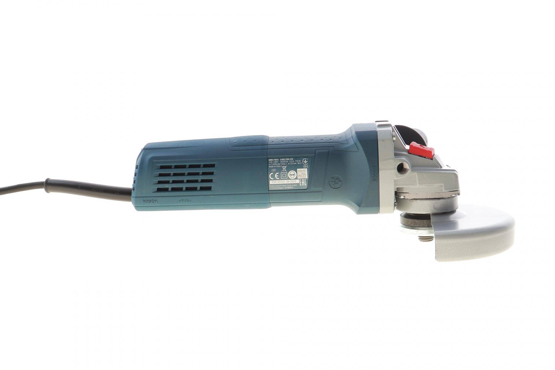 Шліфмашина кутова GWS 750 S (750 Вт, 2800-11000 об/хв, Ø125 мм)