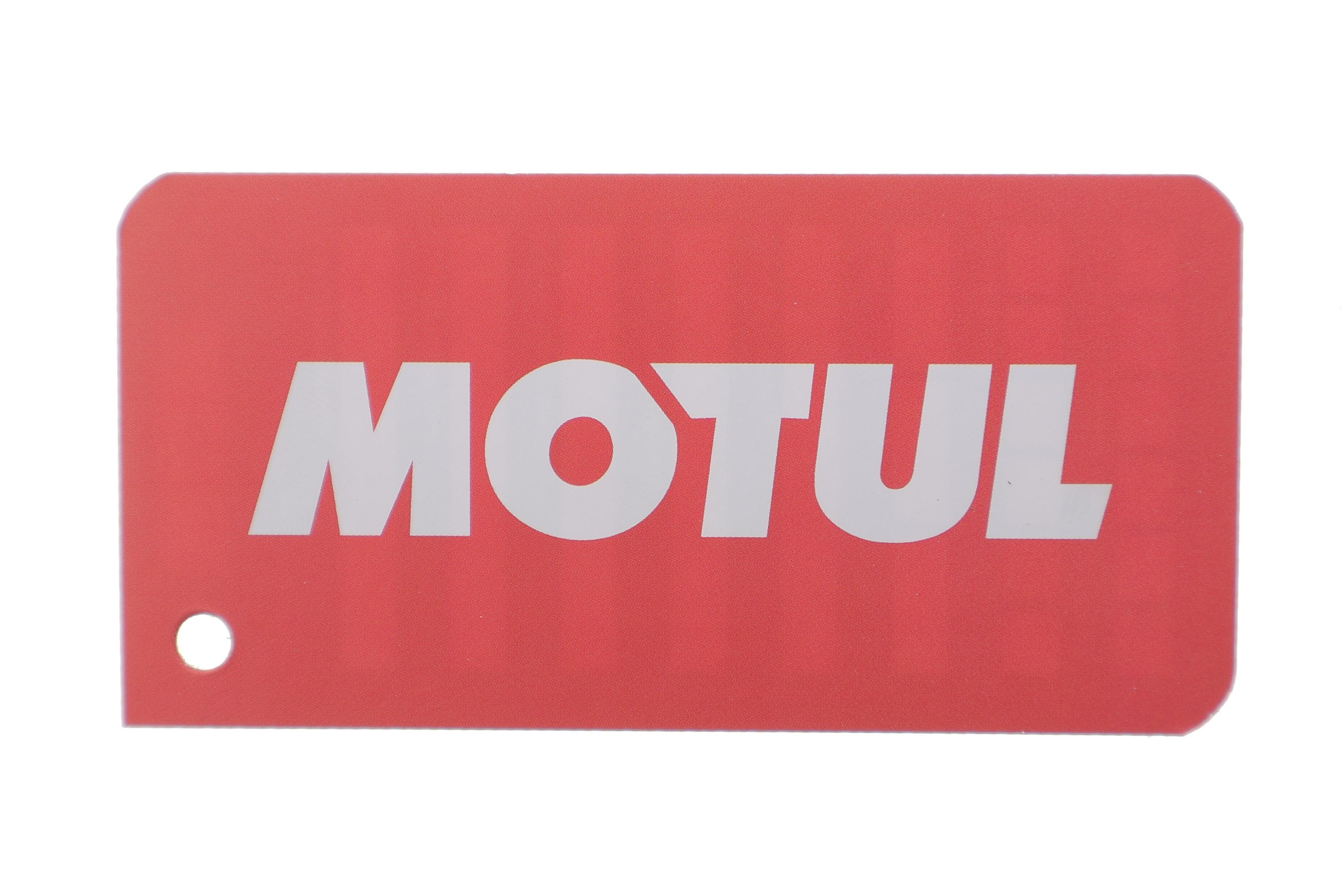 Бирка для замены масла MOTUL (красно-черная) (к-кт=25шт)