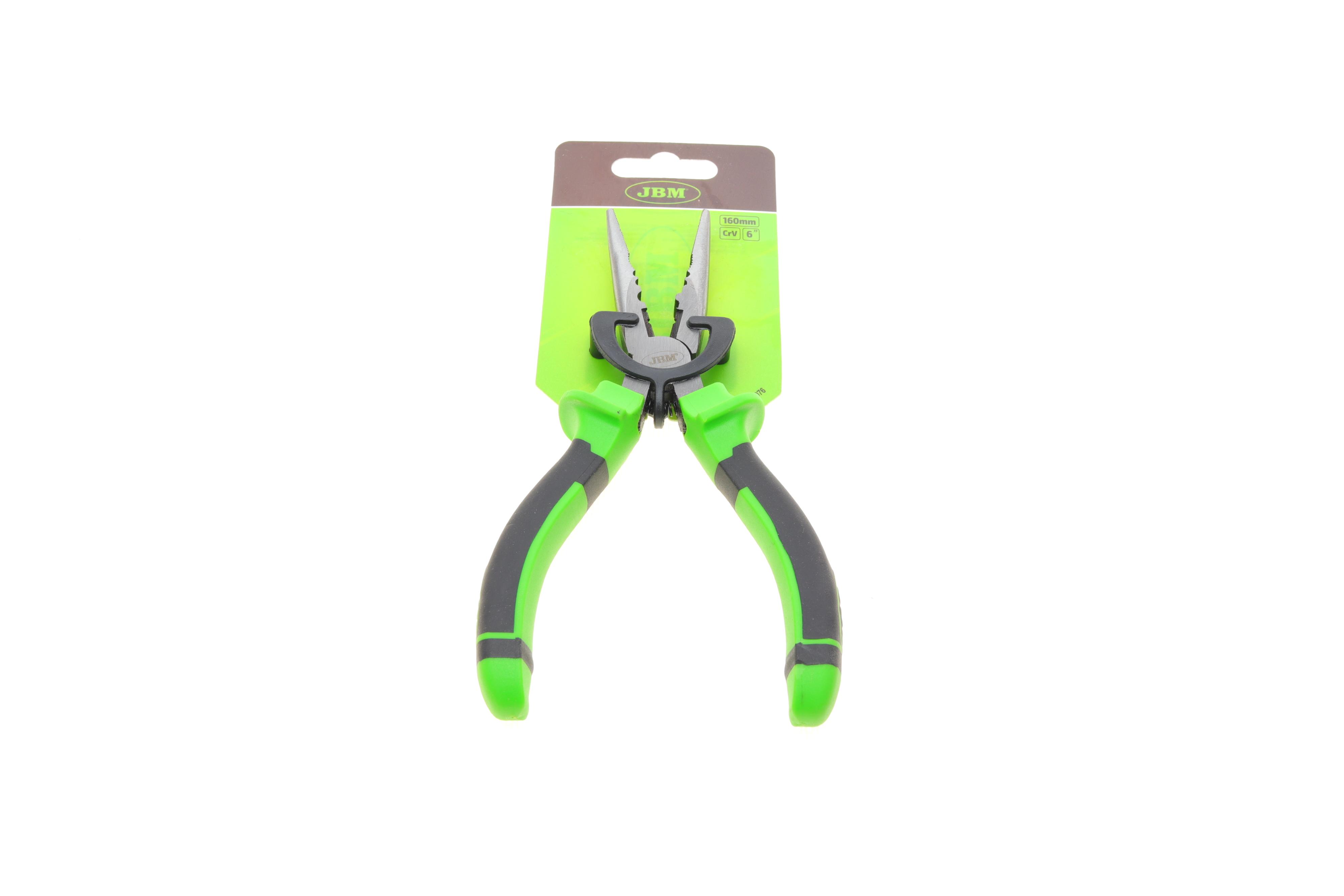 Плоскогубцы с удлиненными губками для зачистки проводов 6" L-160 мм