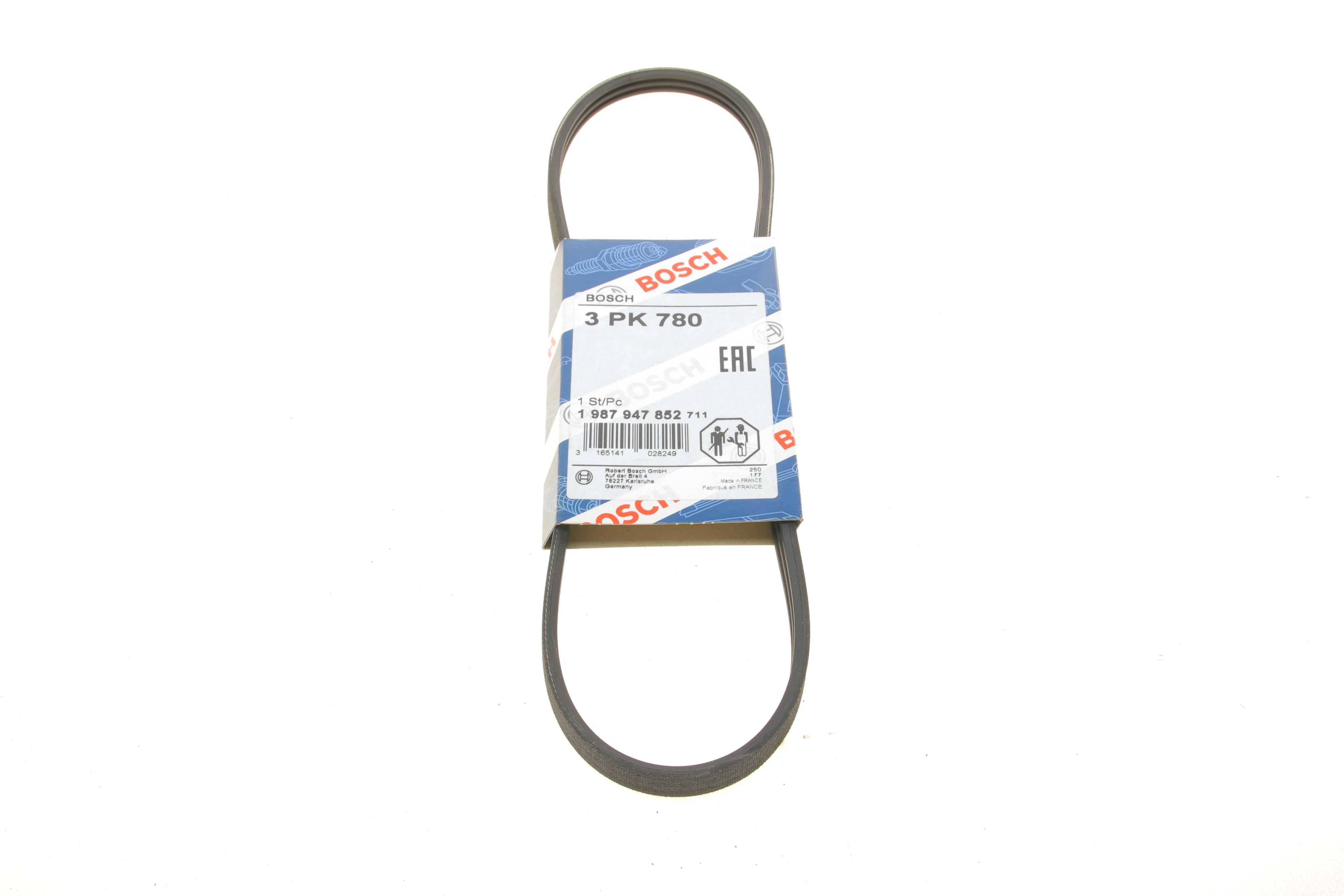 Ремінь генератора Renault 19 1.4 88-95 (3PK780)