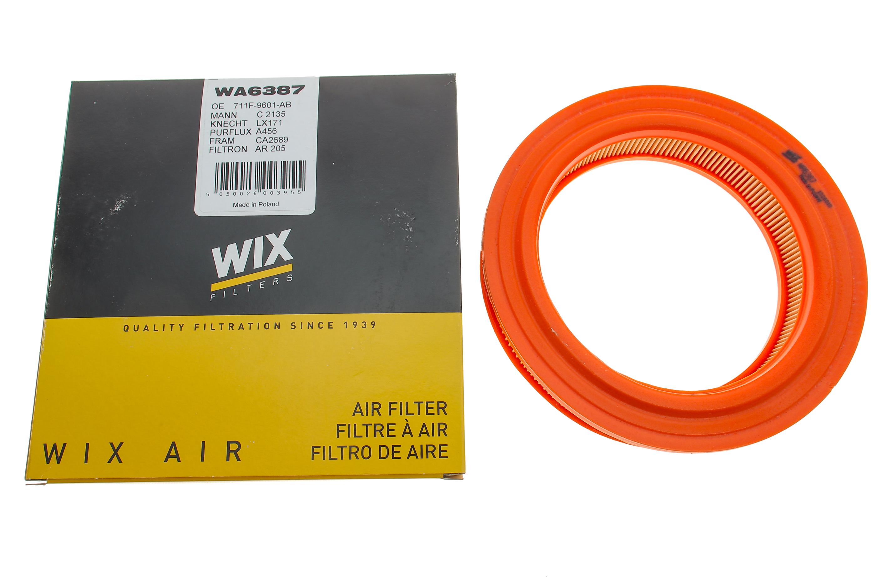 Фильтр воздушный Ford Escort/Orion/Fiesta 1.1/1.3i 68-87