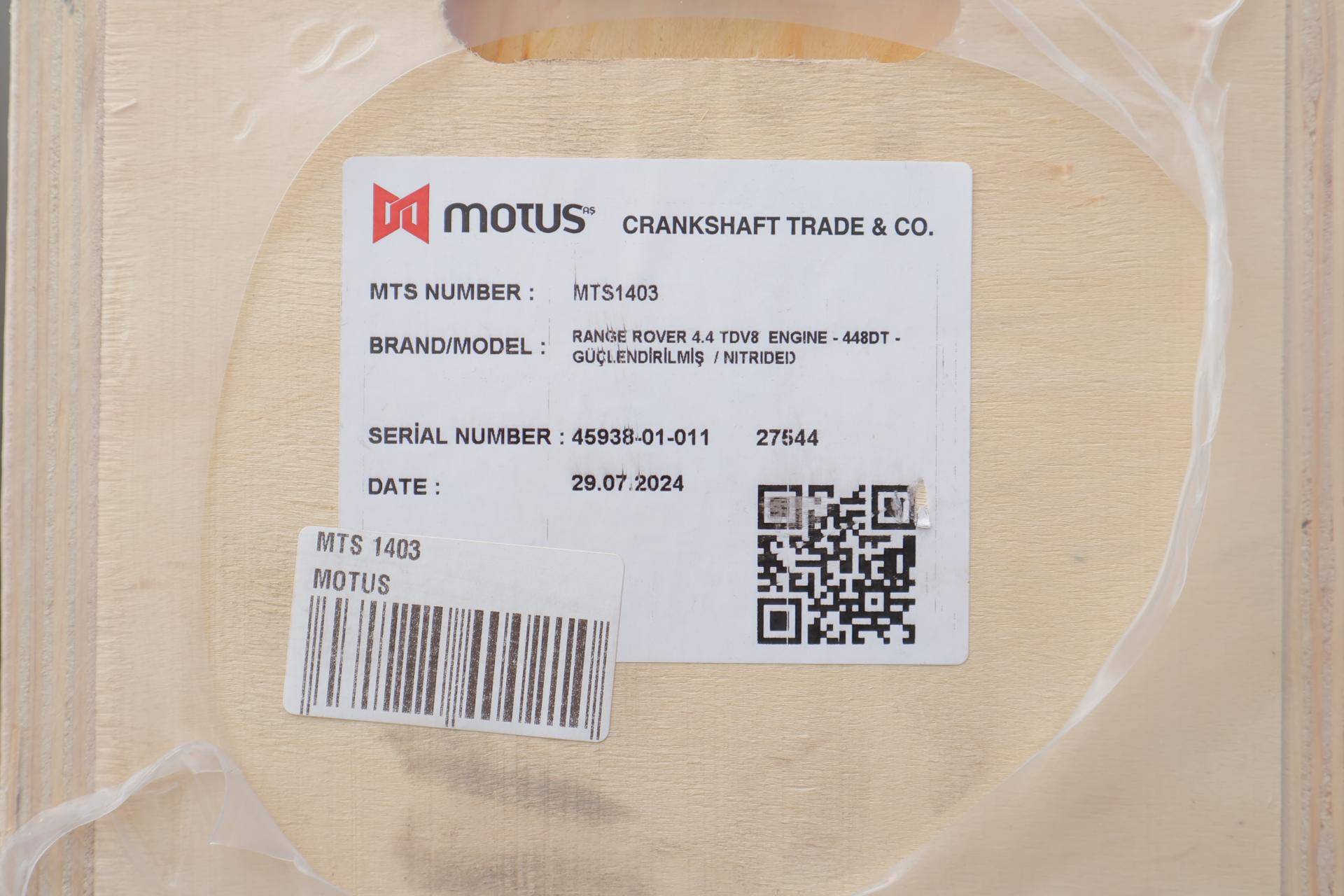 Колінчастий вал Land Rover Range Rover 4.4 TD V8 10-20