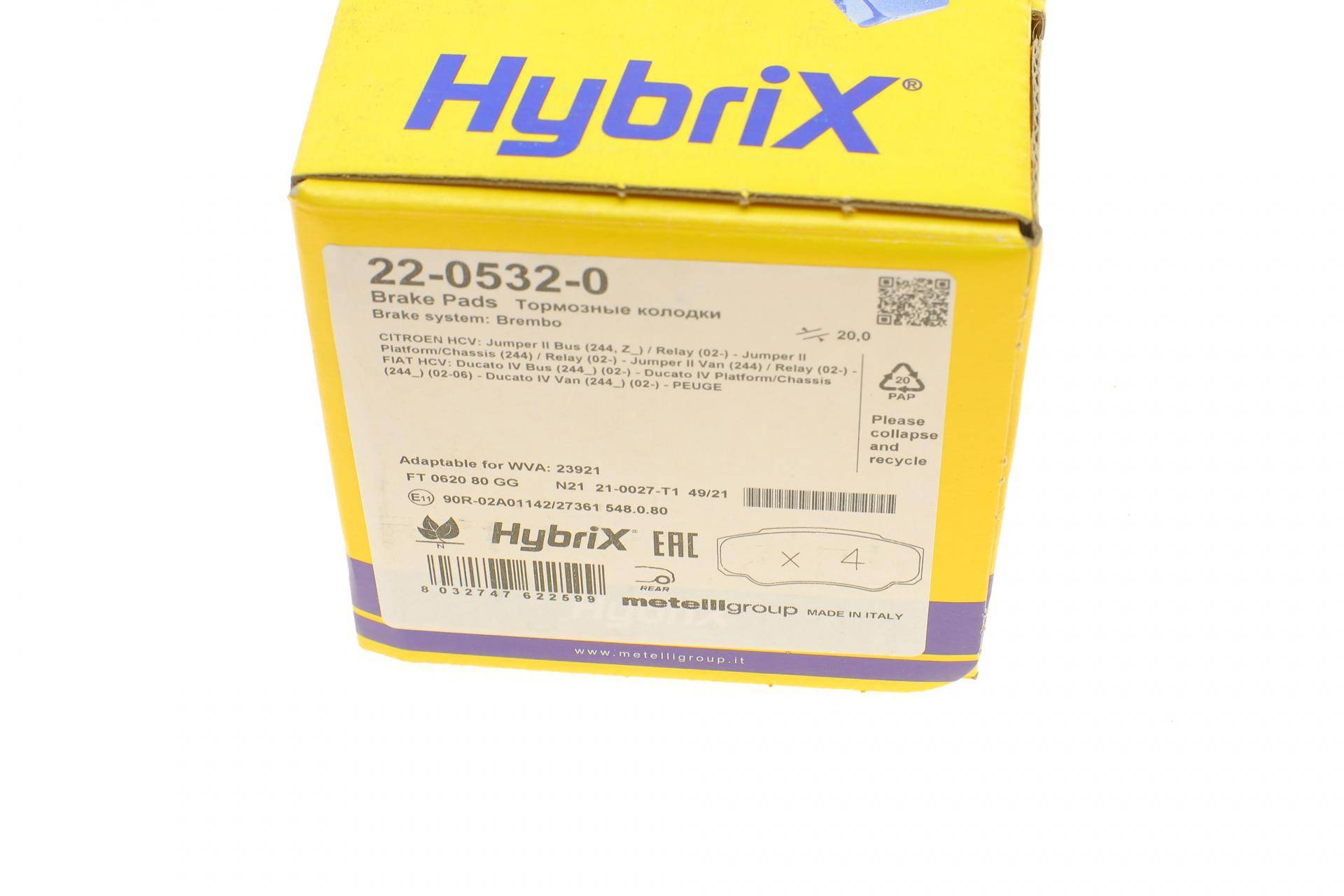 Колодки гальмівні (задні) Citroen Jumper/Fiat Ducato/Peugeot Boxer 01-