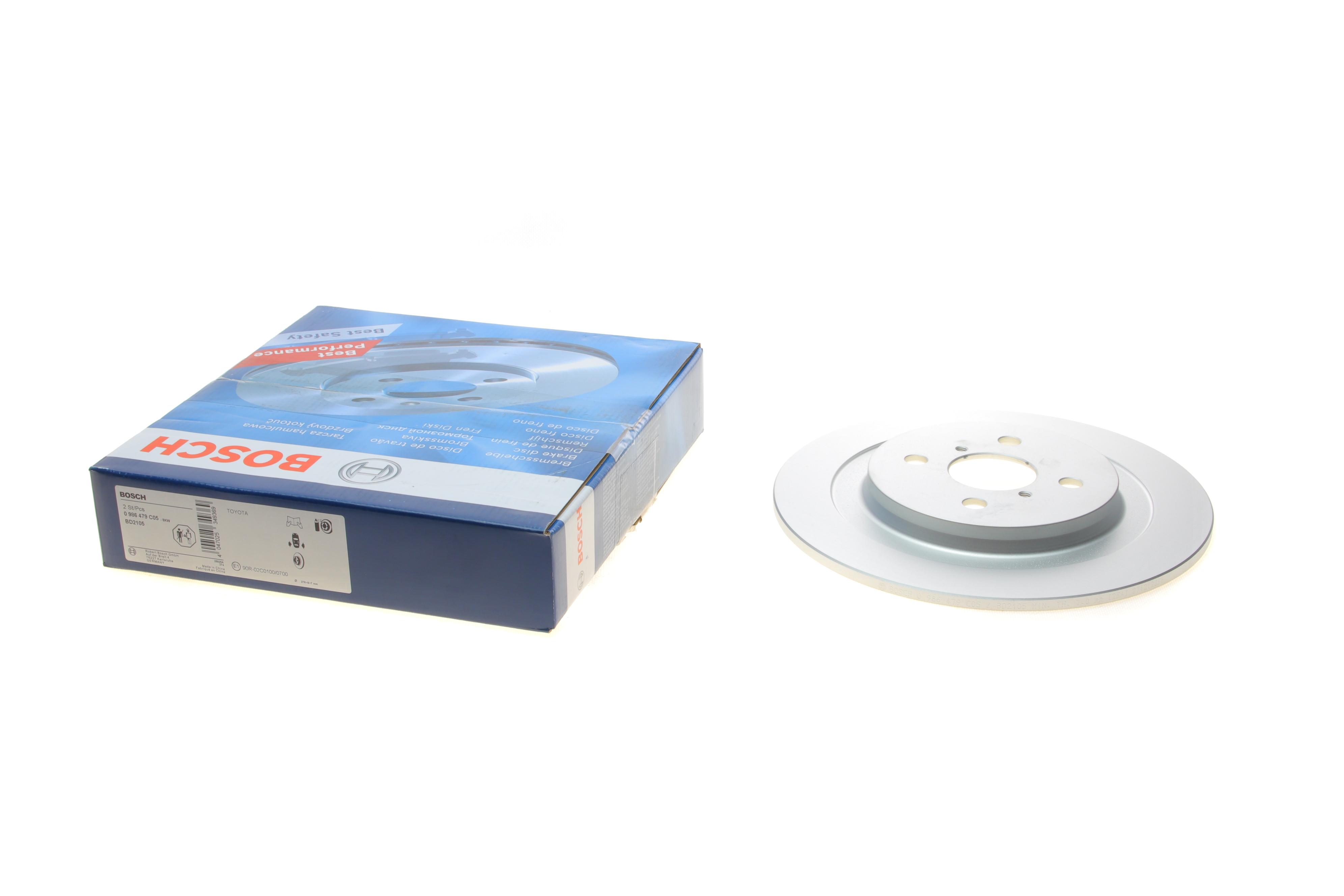 Диск тормозной (задний) Toyota Yaris 05- (278x9)