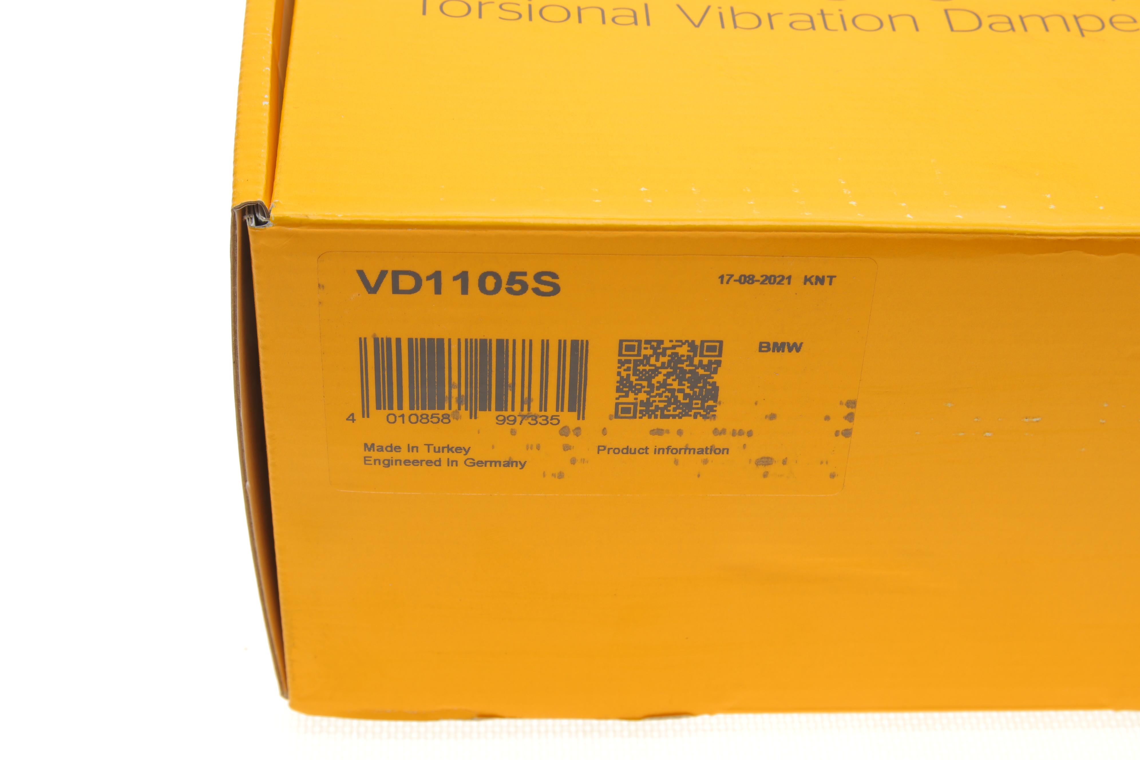 (заміна на VD1105) Шків колінвалу BMW 3 (E90/E91/E92)/5 (E60/E61)/X5 (E53/E70) 02-04 (6PK+4PK) (+ к-кт болтів)