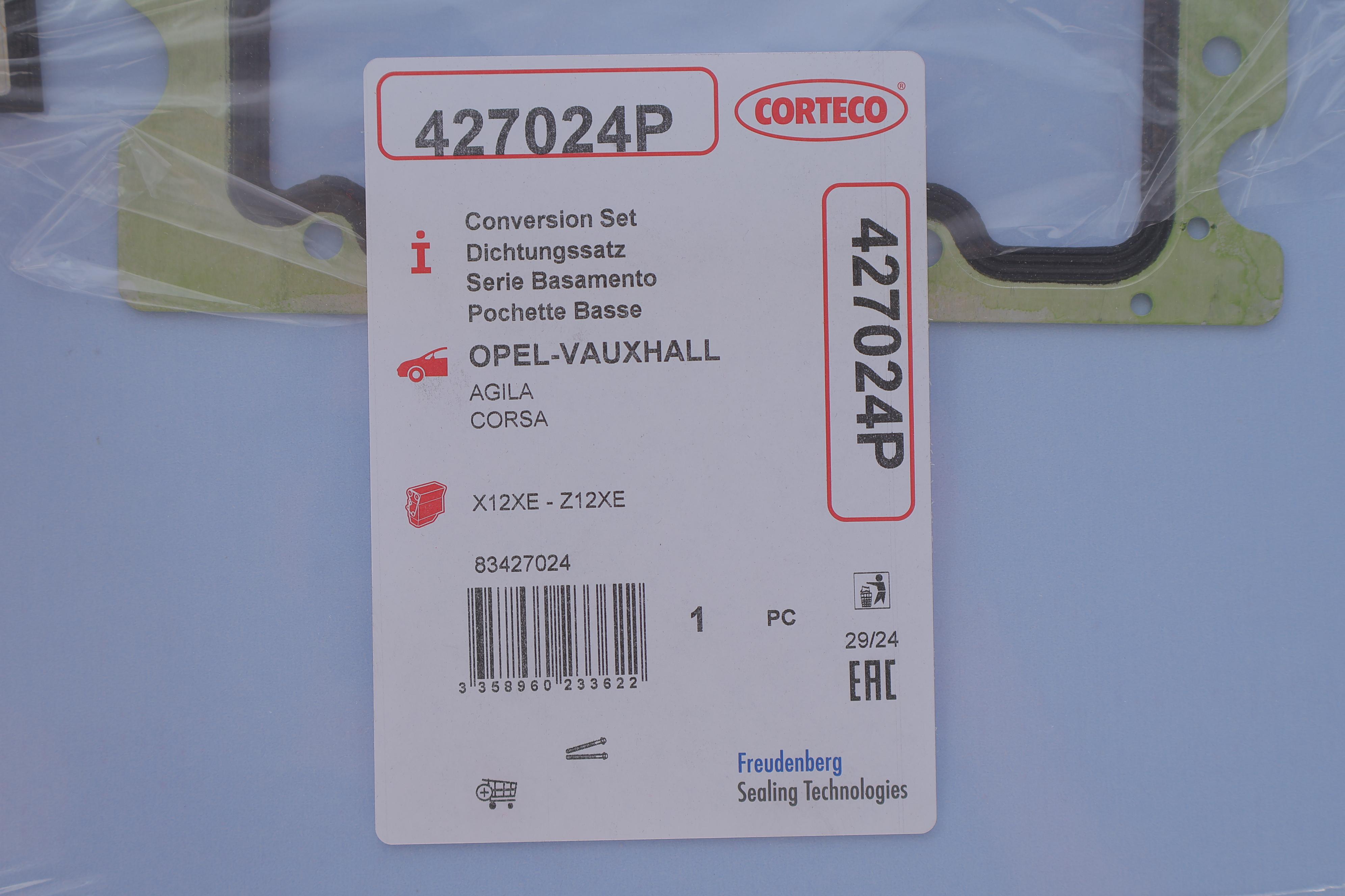 Комплект прокладок (нижний) Opel Combo 1.4 16V 04-