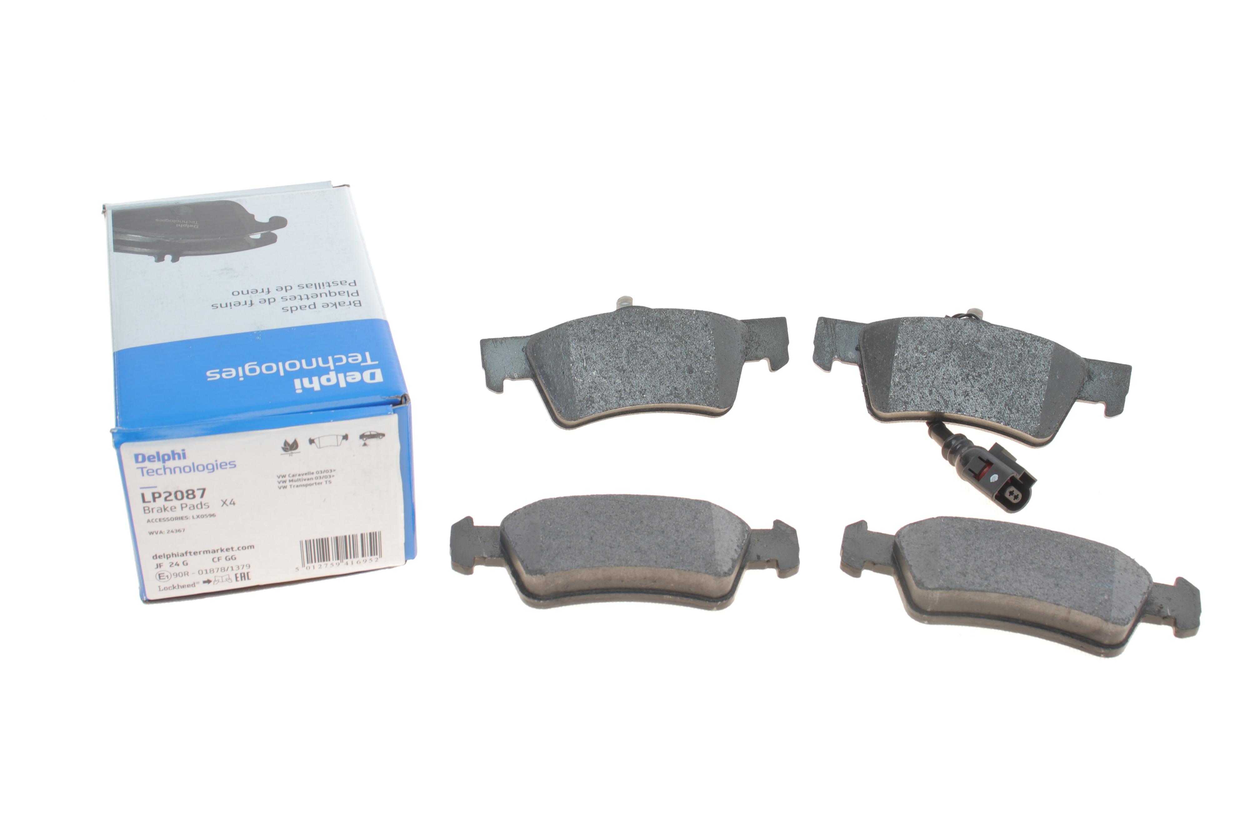 Колодки гальмівні (задні) VW T5/Multivan V 03-15 (+датчик)