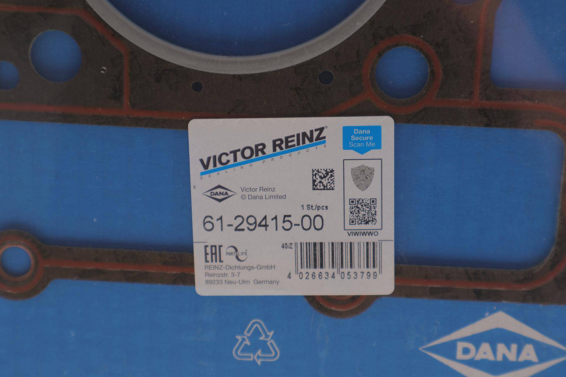 Прокладка ГБЦ MB Vito (638) 96-03, 1.75mm, Ø: 92,00 mm, M111.970