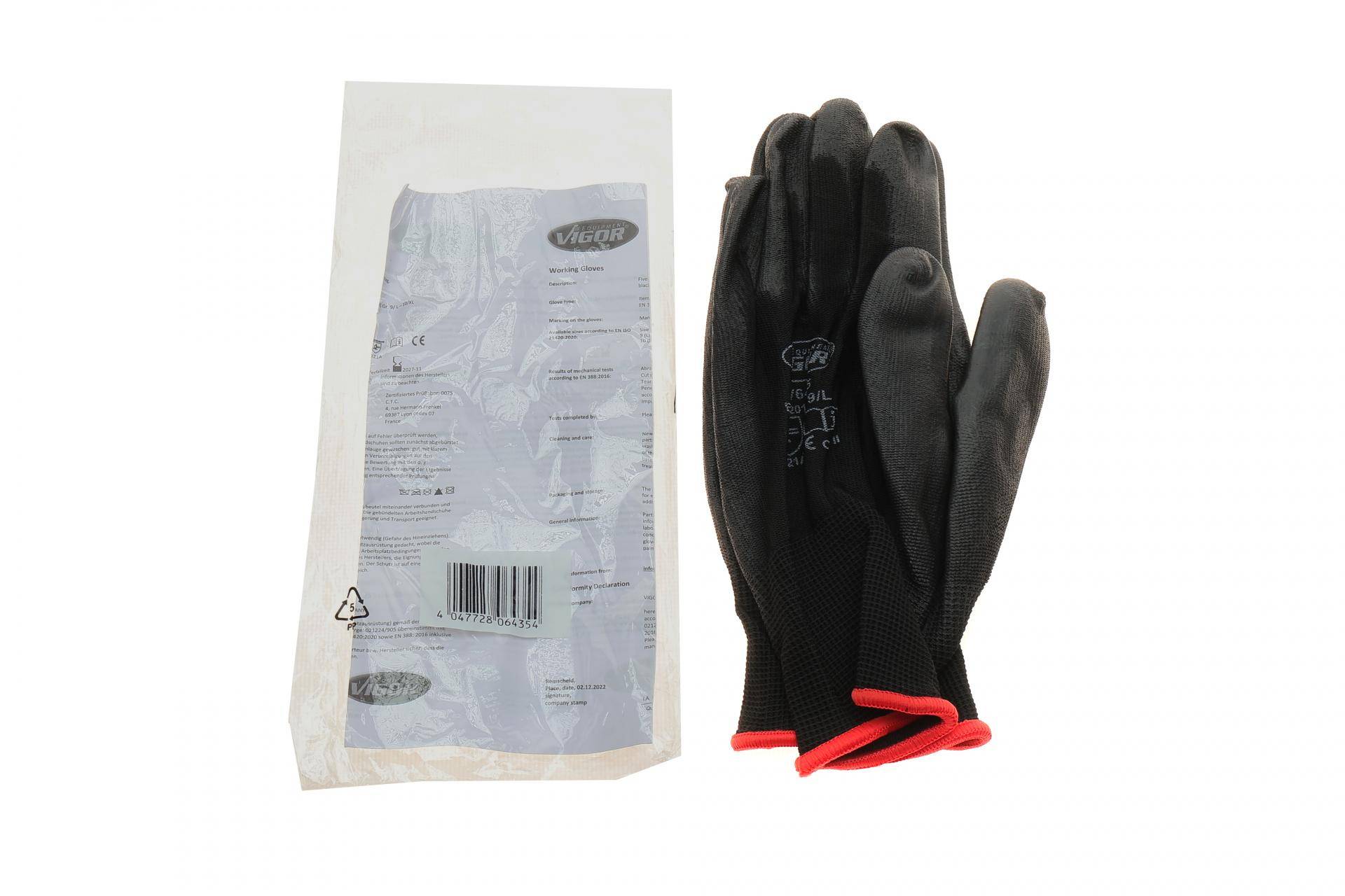 Рукавиці з поліуретановим покриттям долонь (L)