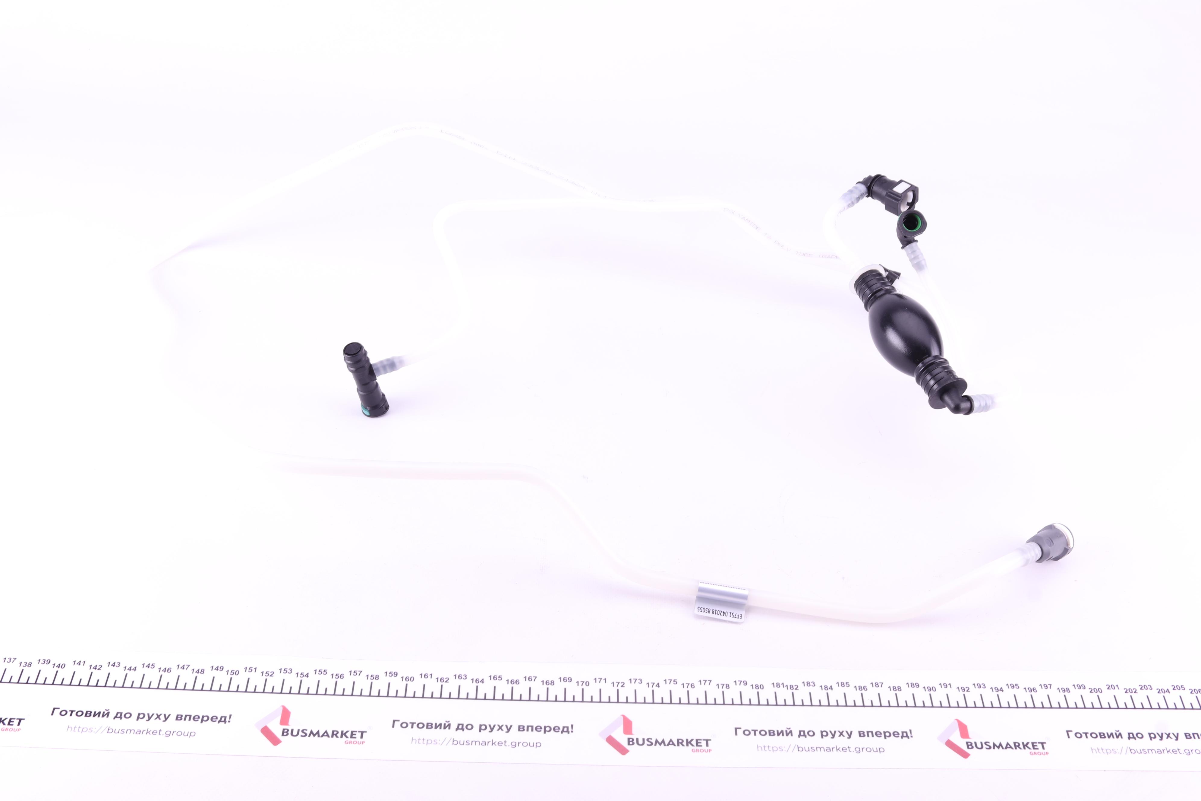 Трубка топливная Renault Kangoo 1.9 dCi 97-07 (топливный фильтр - ТНВД) + груша подкачки