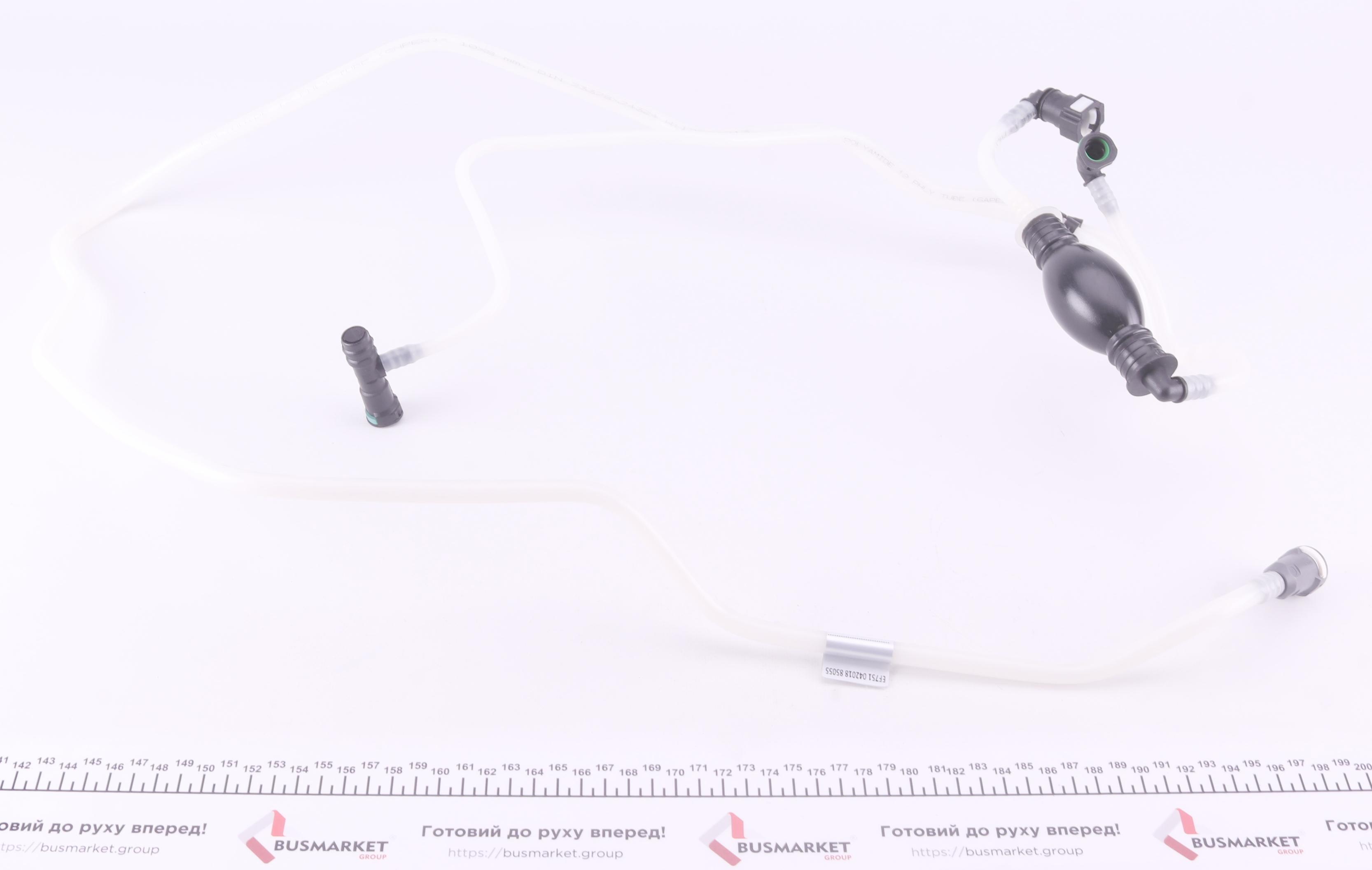 Трубка топливная Renault Kangoo 1.9 dCi 97-07 (топливный фильтр - ТНВД) + груша подкачки