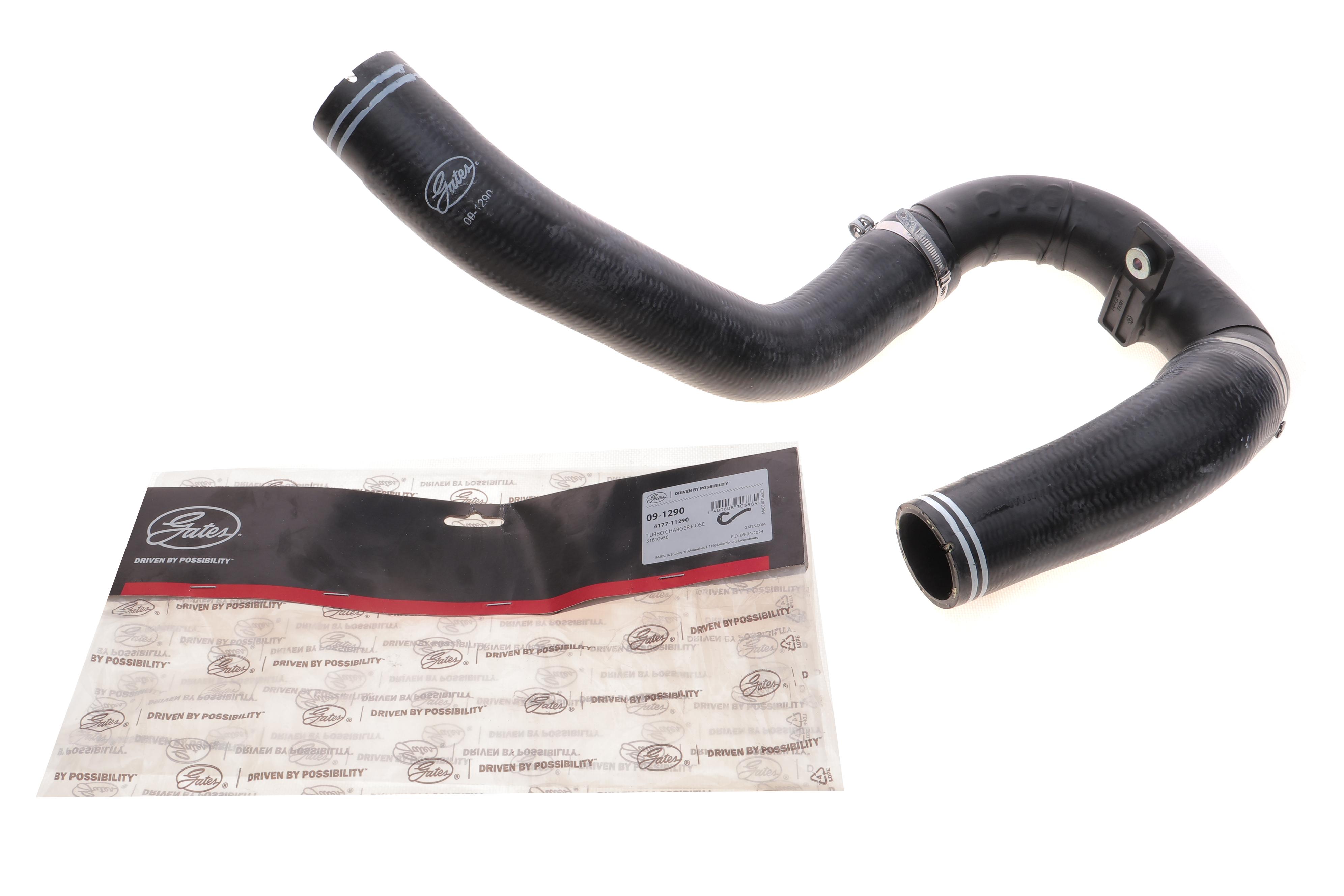 Патрубок интеркулера Fiat Doblo 1.3 D 10- (к-кт в сборе)