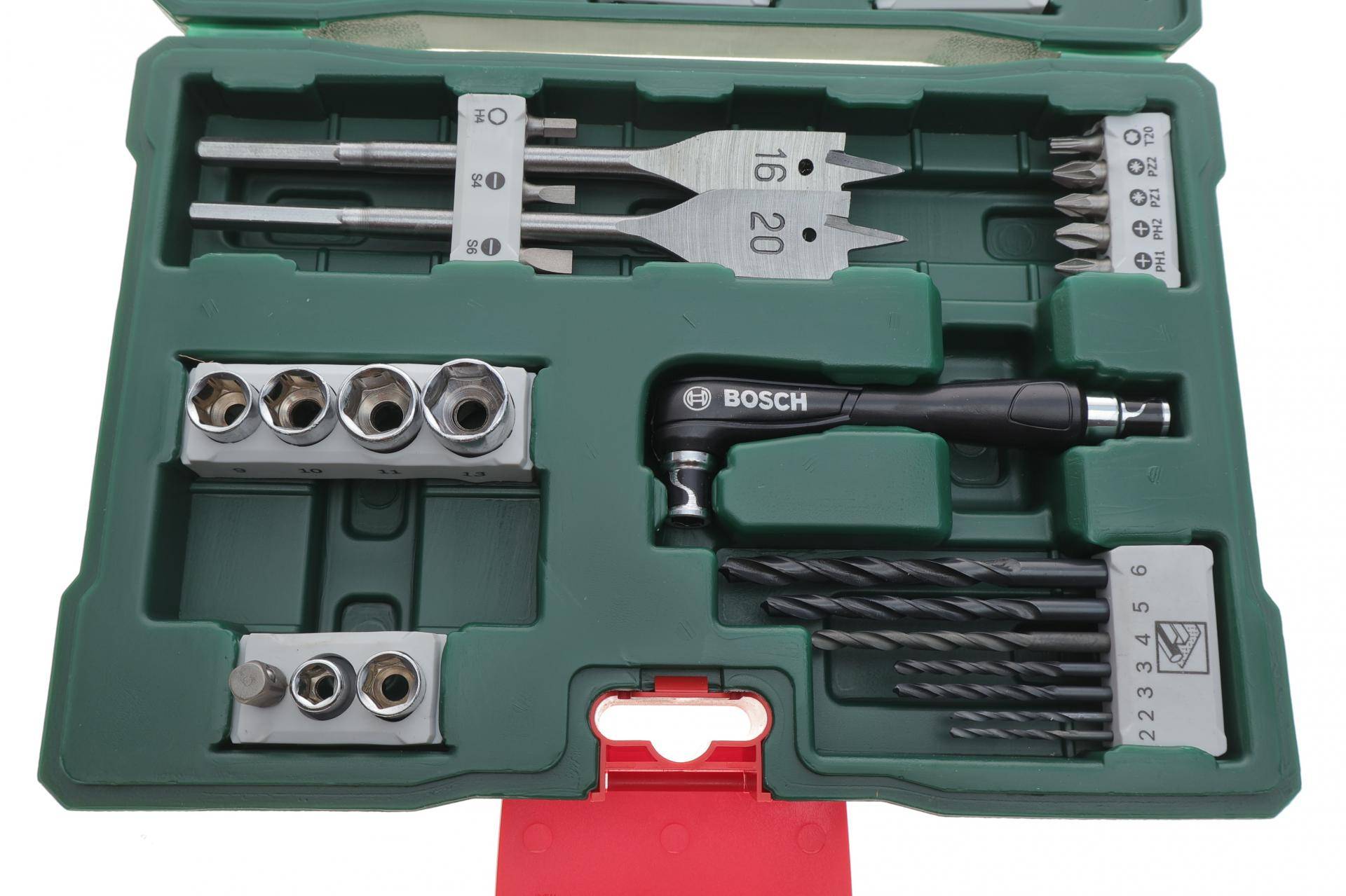 Набір свердл та біт Bosch V-Line Ø2-10 мм 41 од. (шуруповерт кутовий в комплекті)