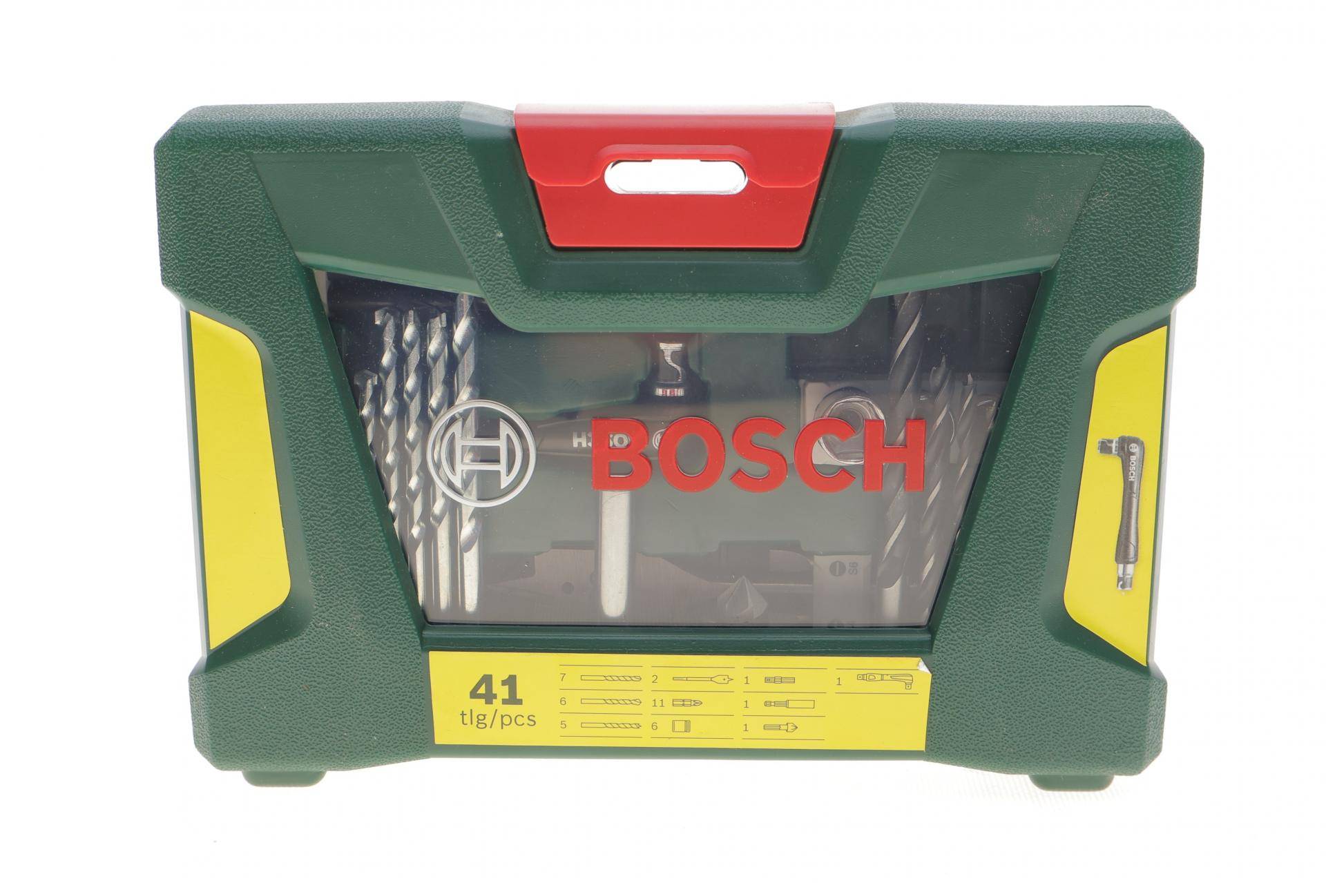 Набір свердл та біт Bosch V-Line Ø2-10 мм 41 од. (шуруповерт кутовий в комплекті)