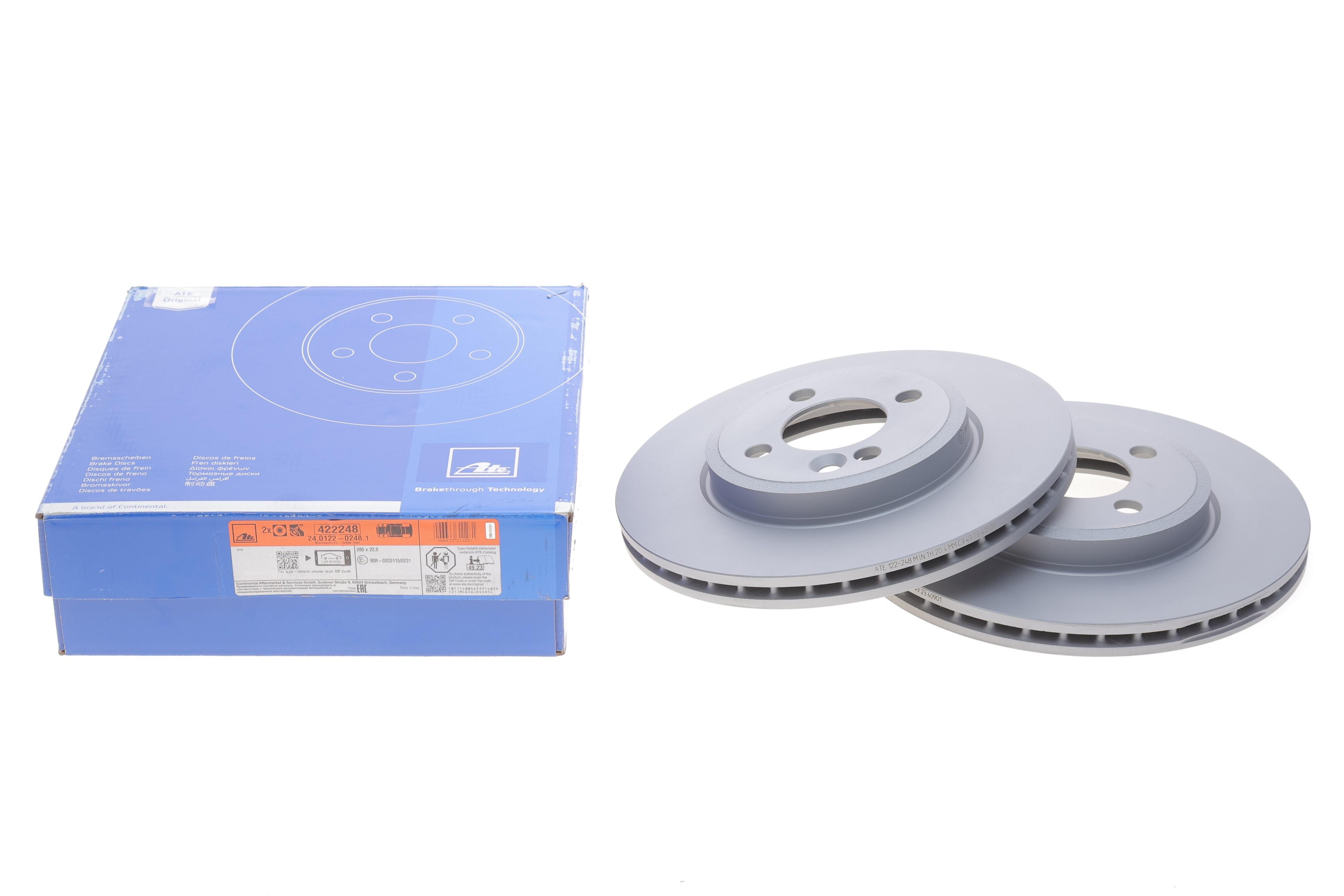 Диск тормозной (передний) Mini Cooper 2 06- (280x22)