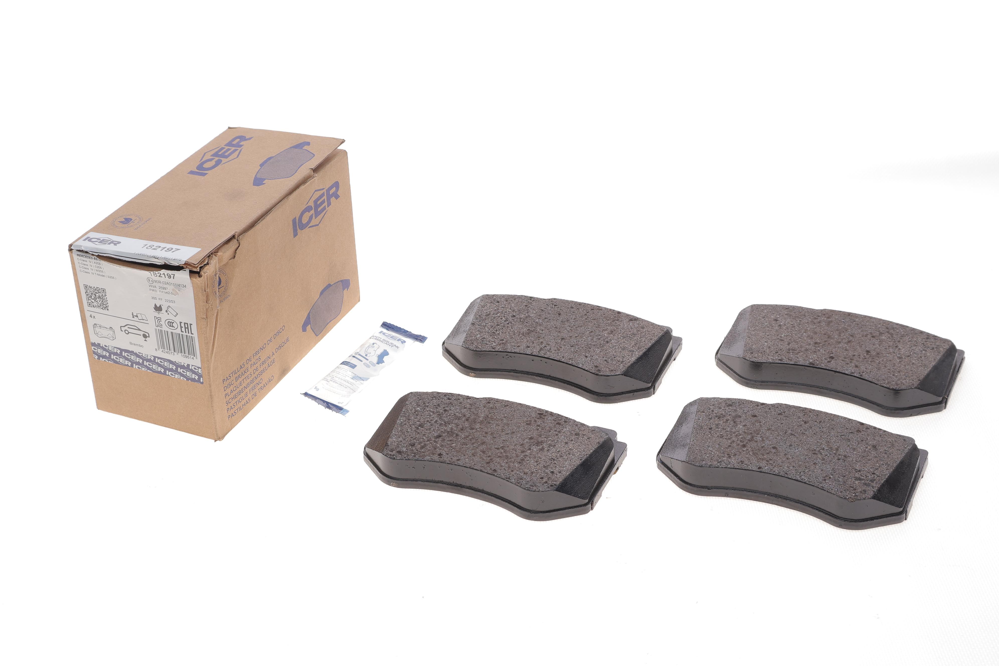 Колодки гальмівні (передні) MB C-class (W205/S205/C205/A205) 13-