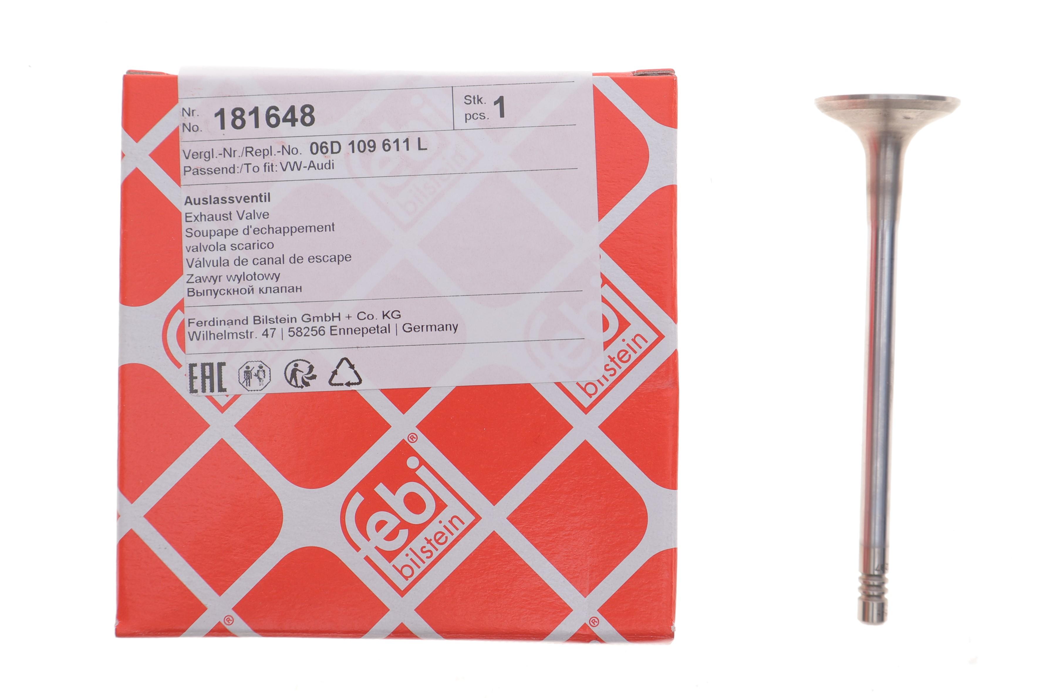 Клапан (выпуск) Audi A4/A6/VW Golf V/VII 1.8TSI-4.2FSI 02- (28x6x102)