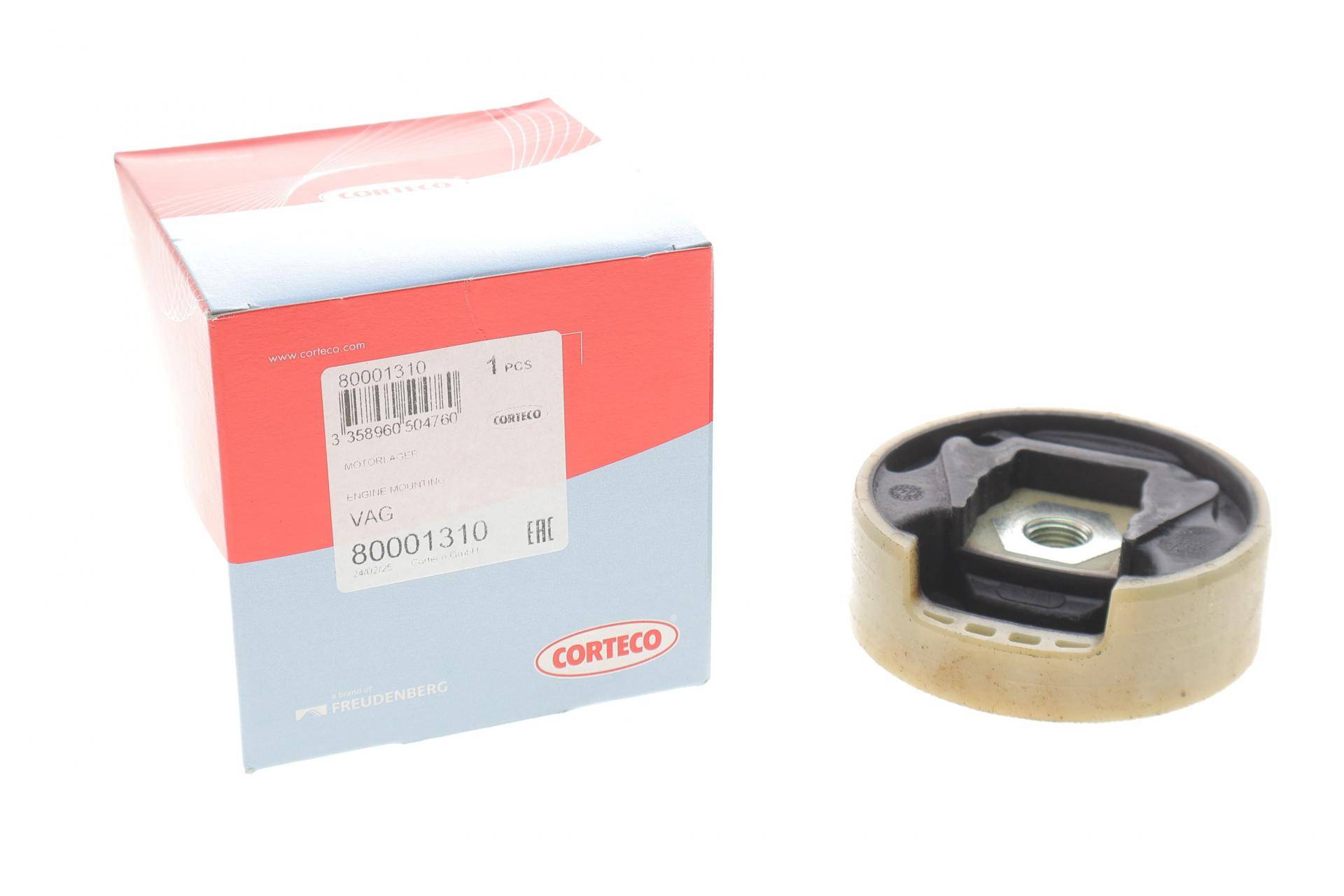 Подушка двигуна (верхня) VW Golf V/VI/Caddy III 1.2-2.0TDI 03- (з різьбою)