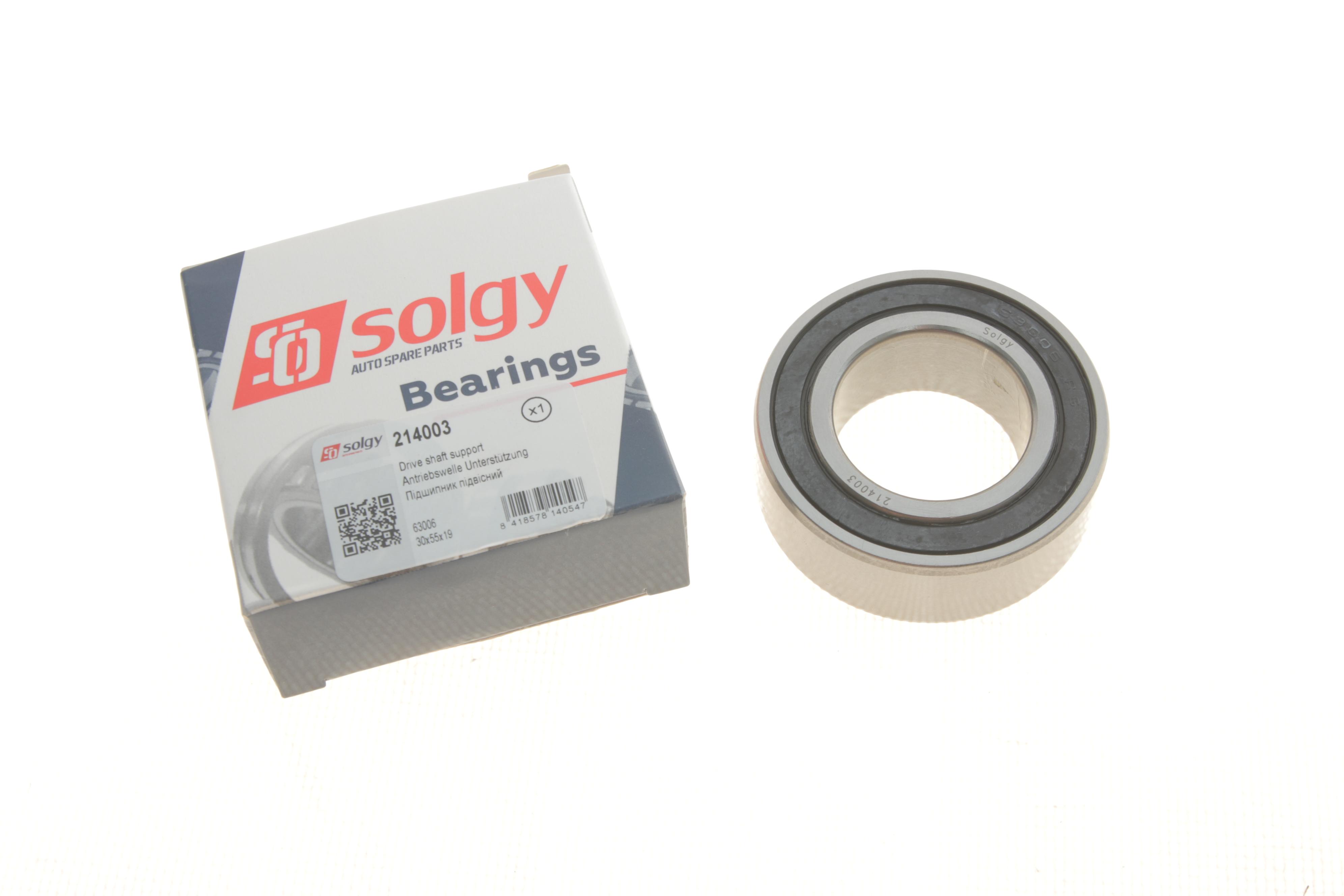 Підшипник підвісний півосі Fiat Doblo (30x55x19)