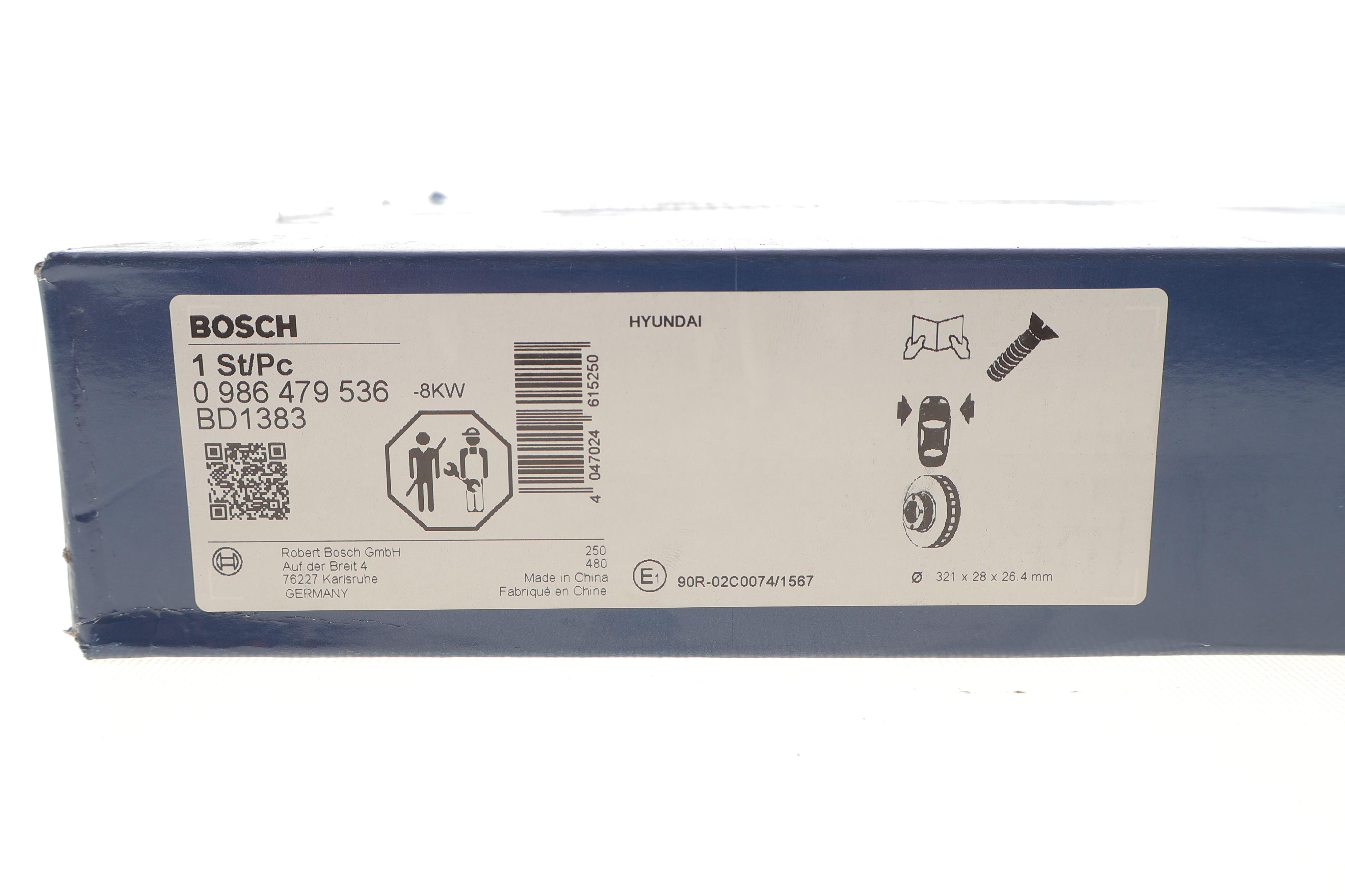 Диск гальмівний (передній) Hyundai Santa Fe 06-/Kia Sorento 09- (321x28) (вентил.)