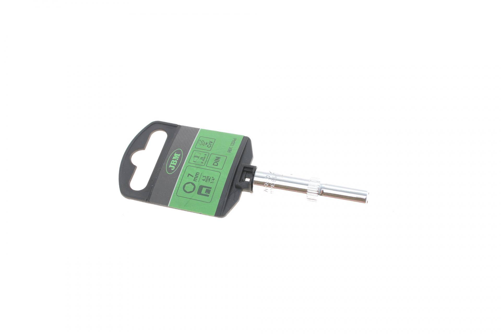 Головка торцева 1/4" 7 мм Long 50 мм (хромована)