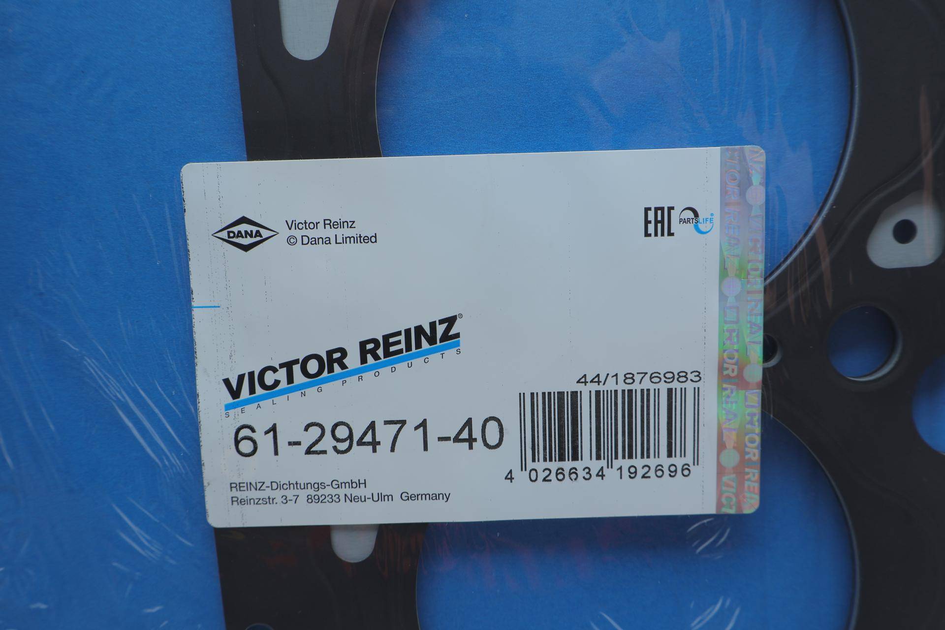 Прокладка ГБЦ VW T4 2.4D, Ø81,00mm, 1,57mm, (2 метки)