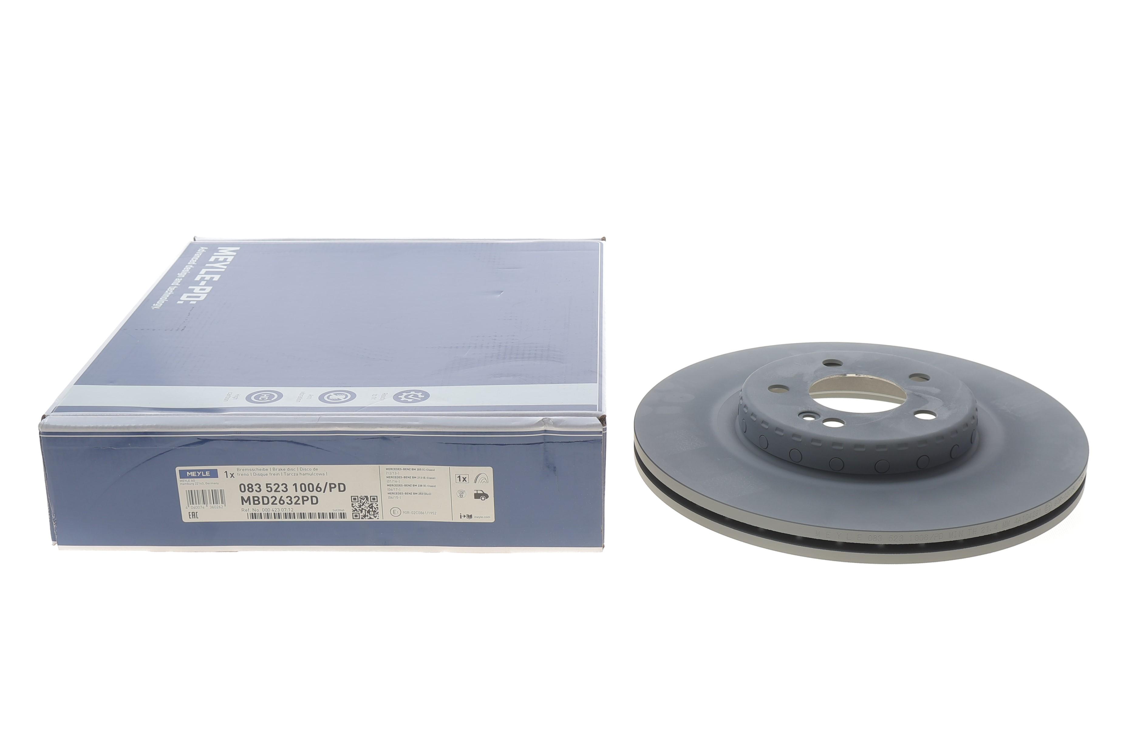 Диск тормозной (задний) MB C-class (W205)/E-class (W213) 15- (320x24) (с покрытием) (вентил.)