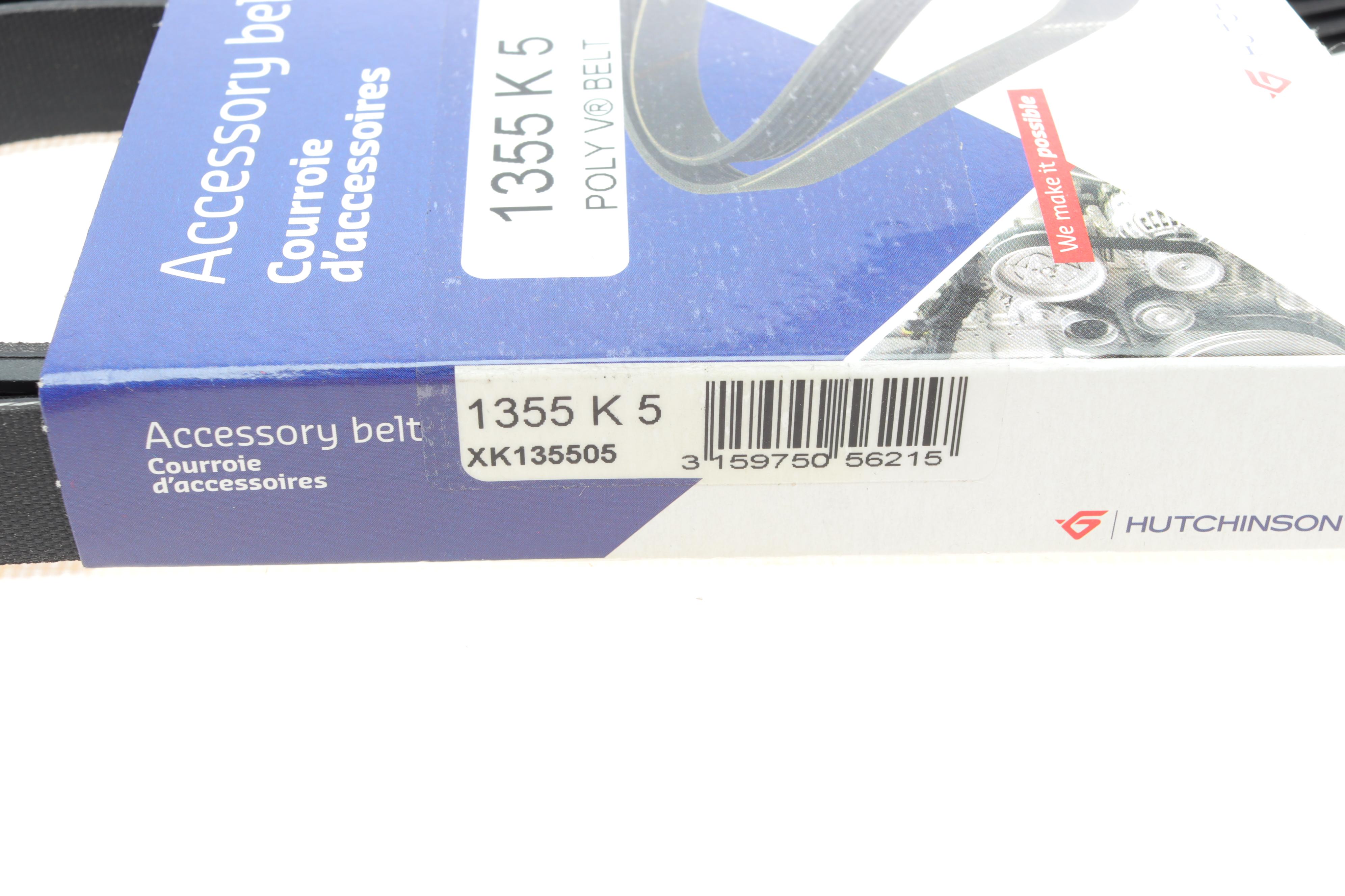 Ремінь генератора Opel Astra/Corsa 1.0/1.2/1.4 00-/Suzuki Wagon R 1.0/1.2 04-05 (5PK1355)