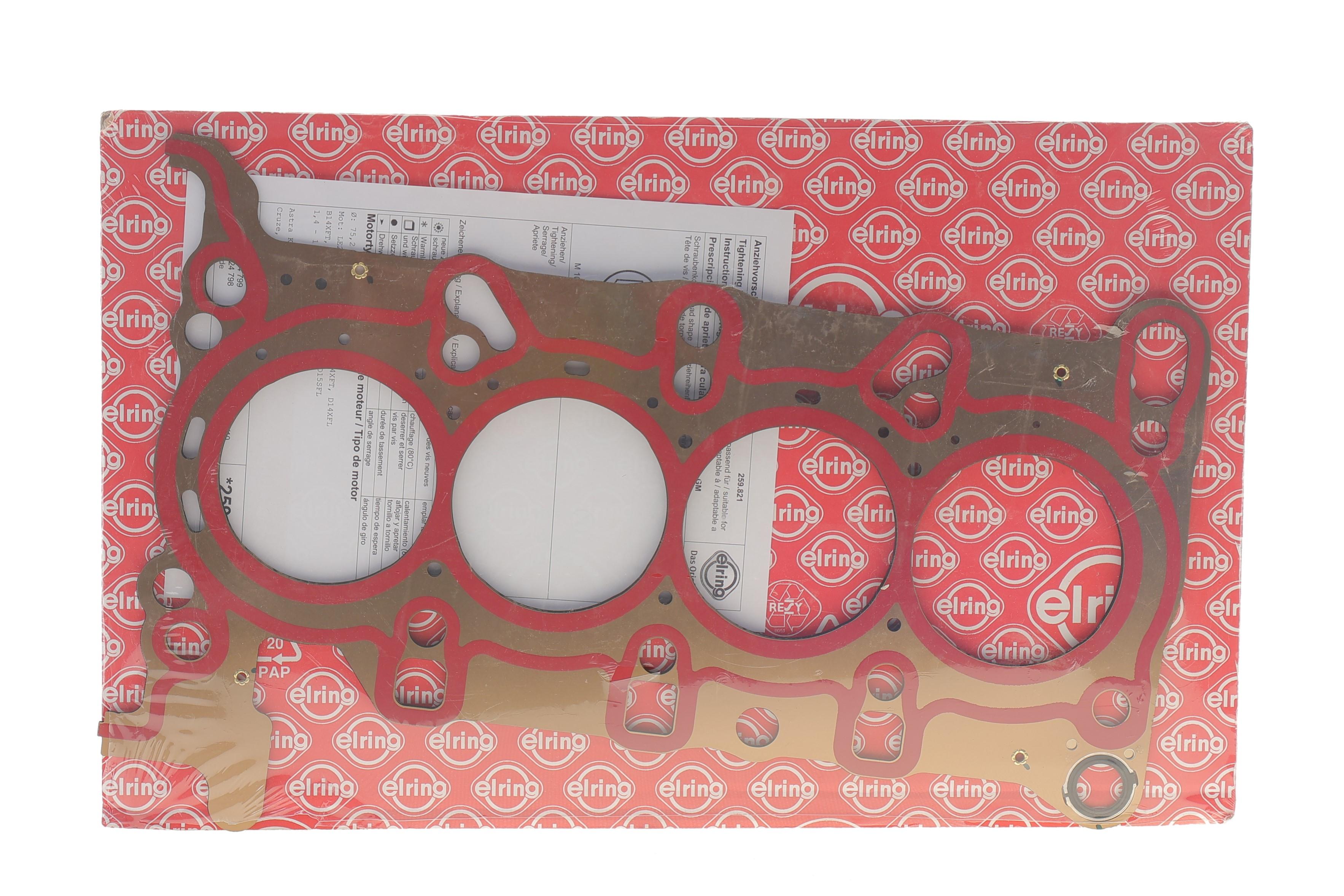 Прокладка ГБЦ Opel Astra K 1.4 Turbo 15-/Insignia B 1.5 17- (1.01mm) (Ø75.20mm)