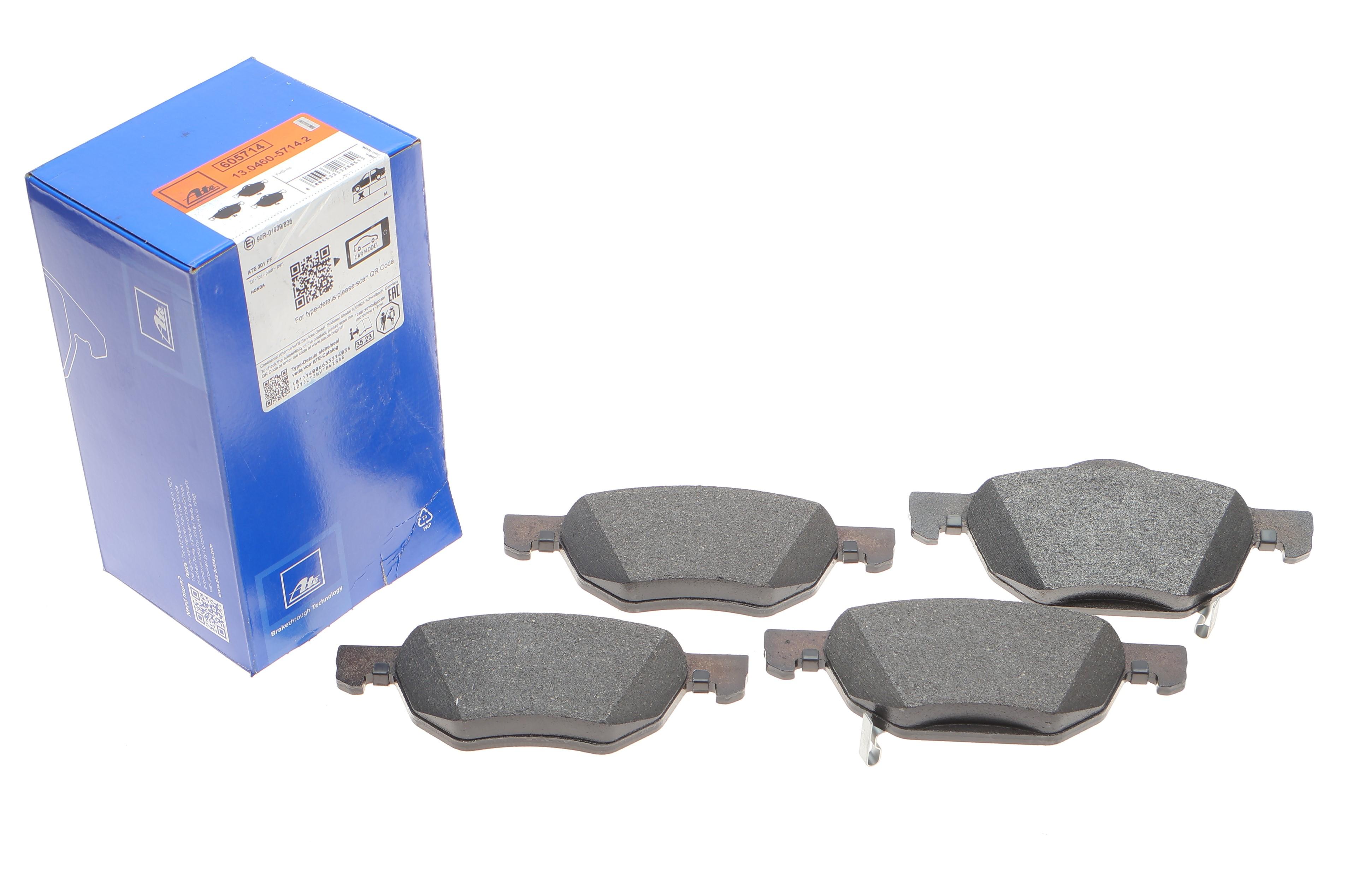 Колодки тормозные (передние) Honda Accord VII 2.0/2.2 i-CTDi/2.4 03-08 (ATE)