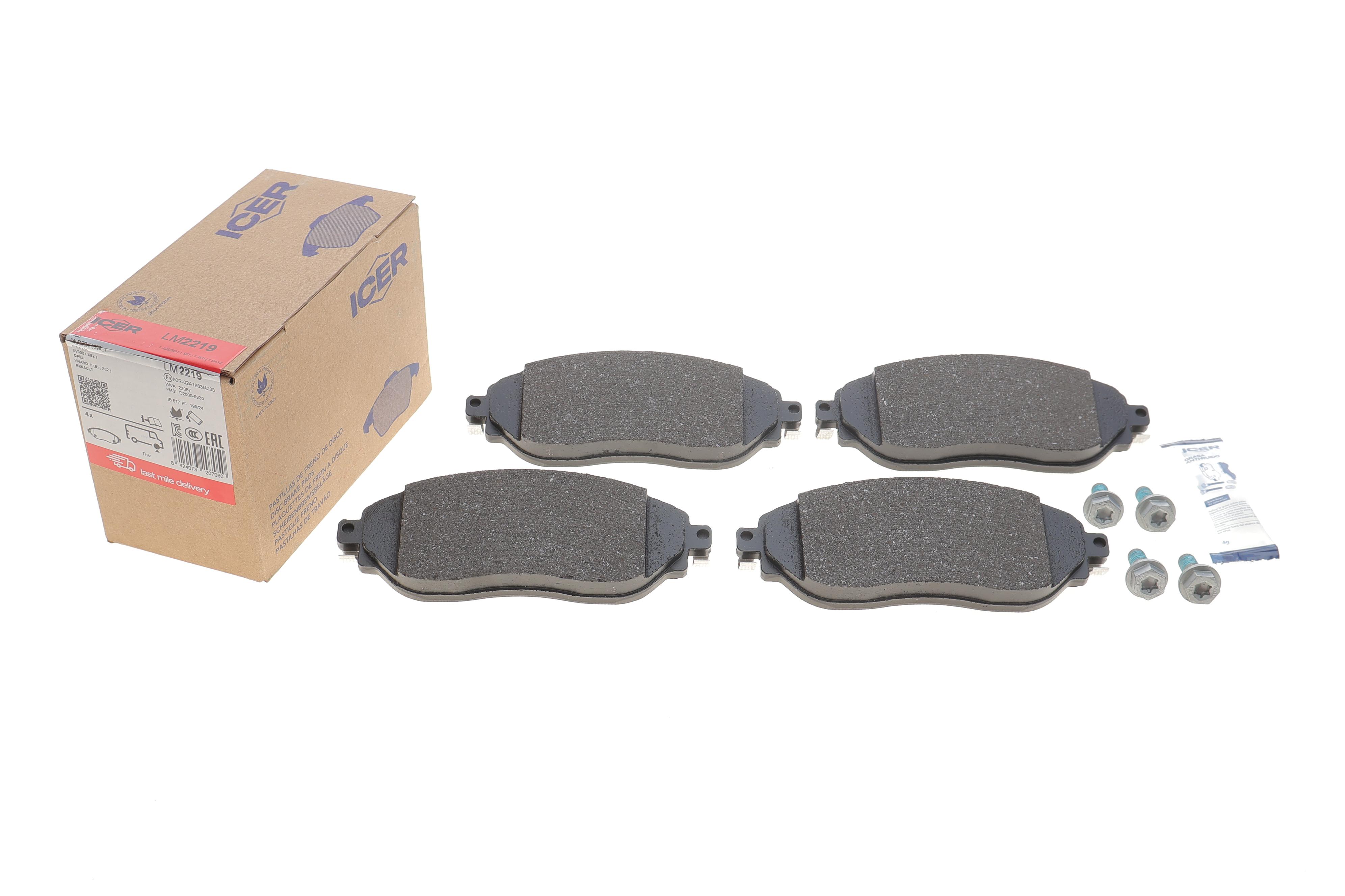 Колодки тормозные (передние) Renault Trafic III/Opel Vivaro B 14-/Nissan NV300/Fiat Talento 16-