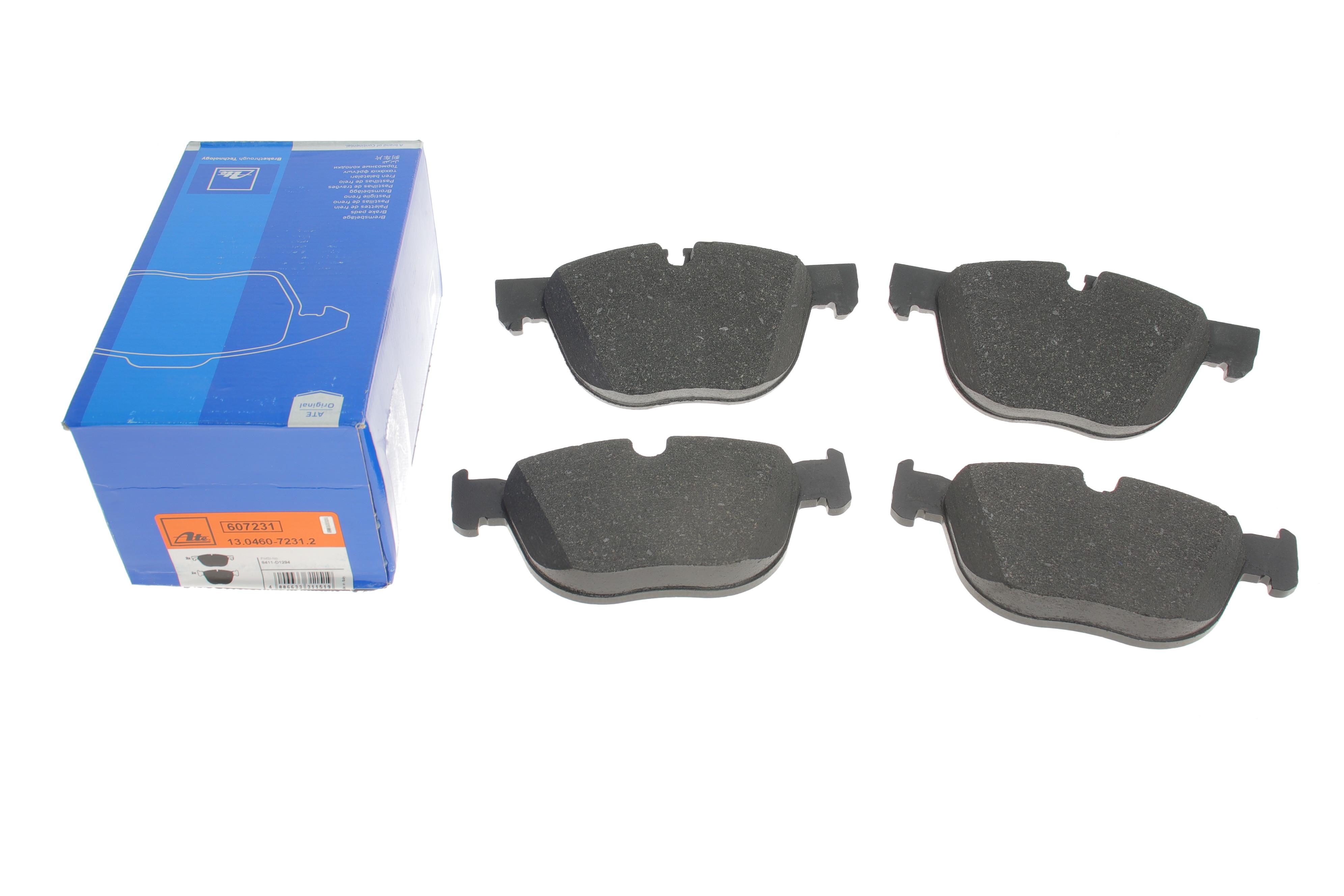 Колодки тормозные (передние) BMW X5 (E70/F15/F85) 06-18/X6 (E71/E72/F16/F86) 08-19 (Ate)