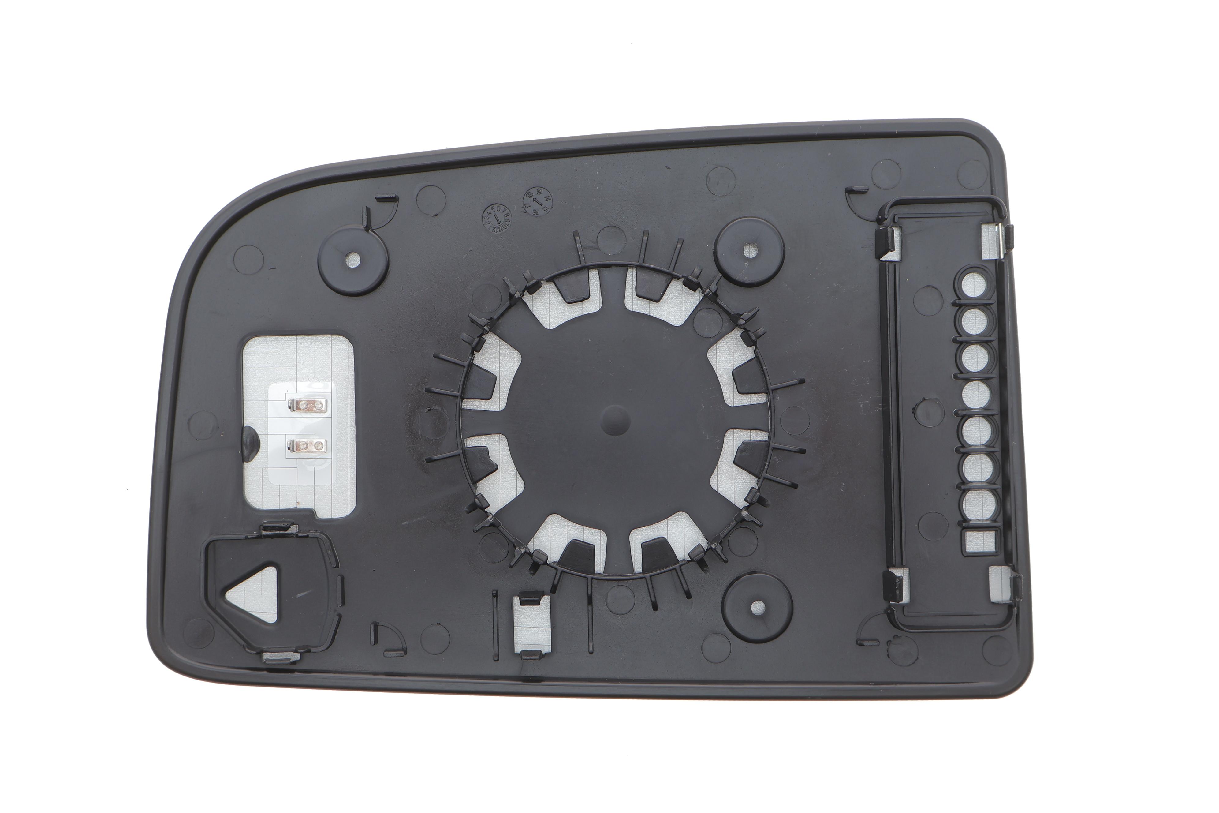 Стекло зеркала (с подогревом) MB Sprinter 06- (L) (верхнее) (круглый крепеж)