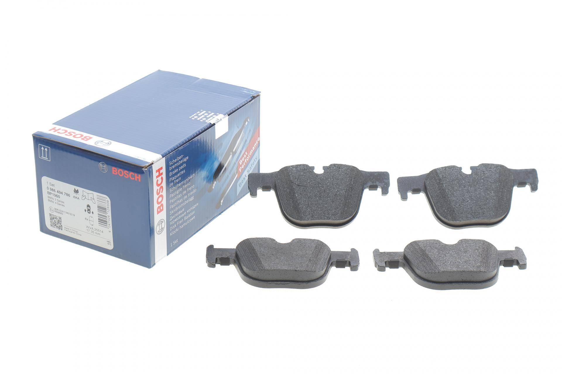 Колодки гальмівні (задні) BMW 3 (F30/F31/F34/F80)/4 (F32/F36/F82) 11-