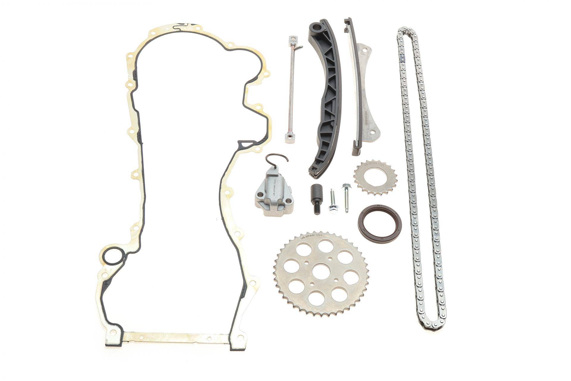 Комплект ланцюга ГРМ Fiat Doblo 1.3JTD 04- (ланцюг, башмак, натяжник,зірочки, прокладка)