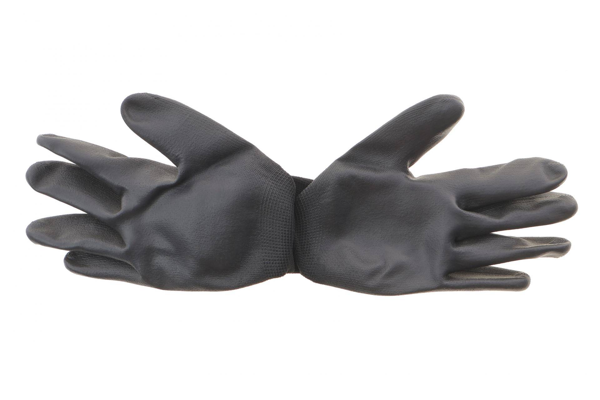 Рукавиці з поліуретановим покриттям (XXL) Black PU RED LINE