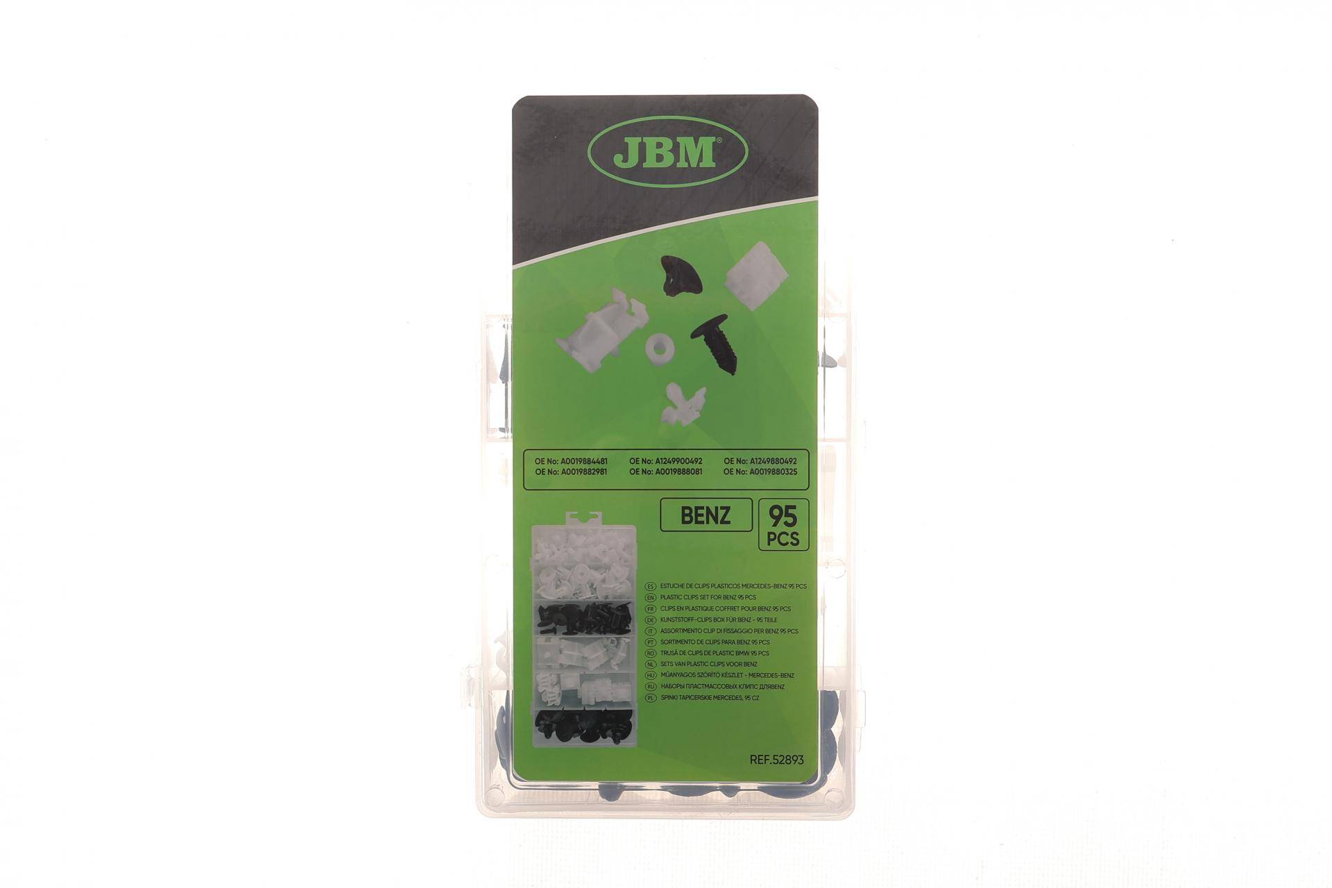 Набір кліпс пластикових Mercedes-Benz (95шт)