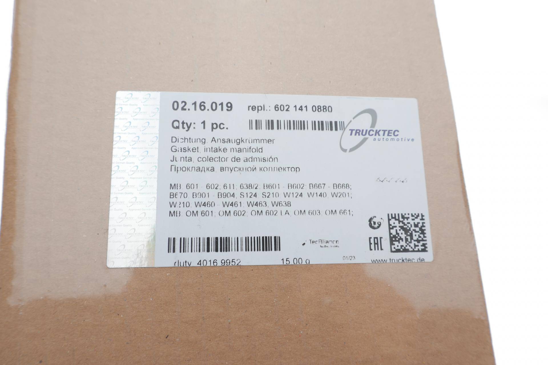 Прокладка колектора впускного MB OM602