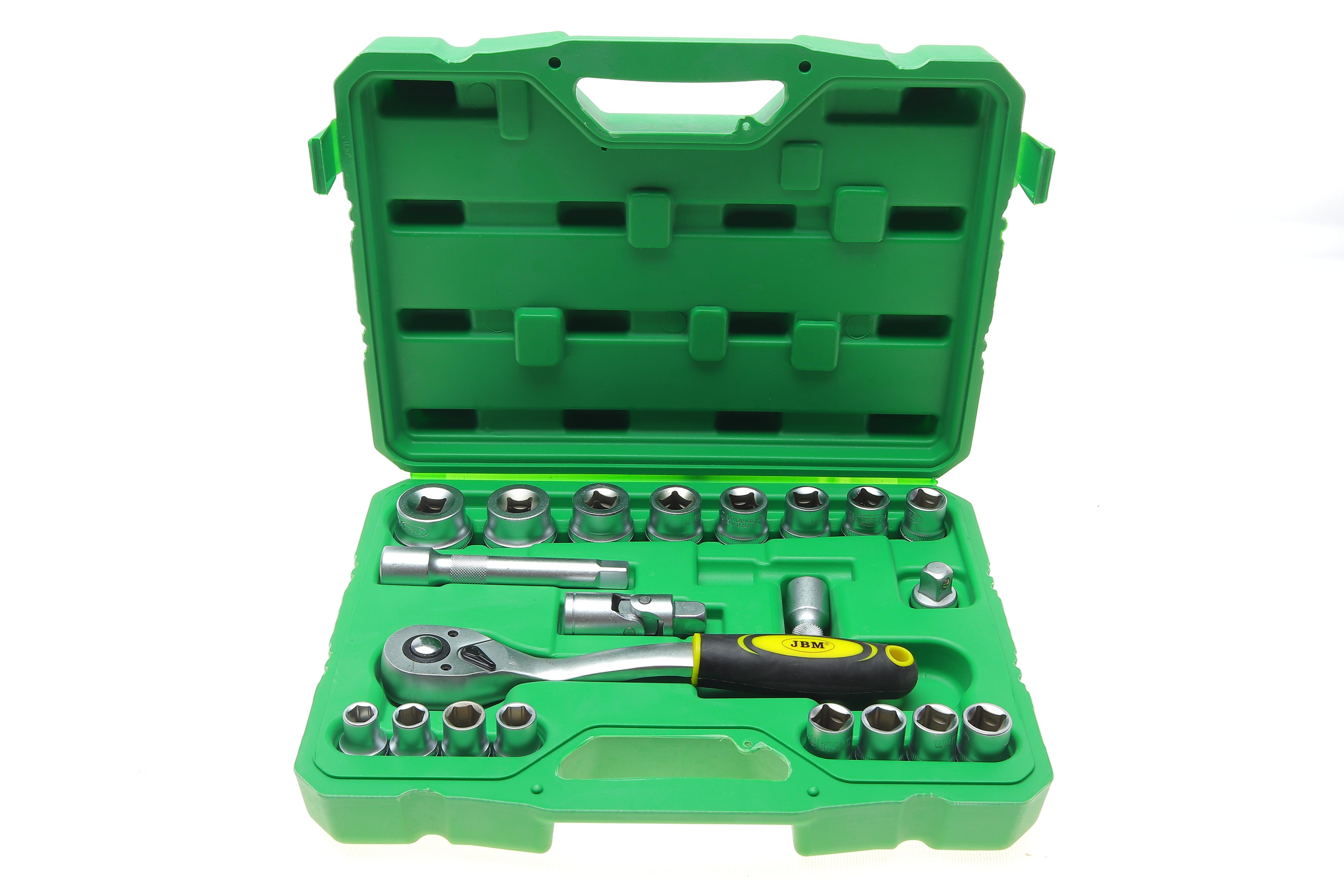 Набор торцевых головок с трещоткой 1/2" 21 ед.