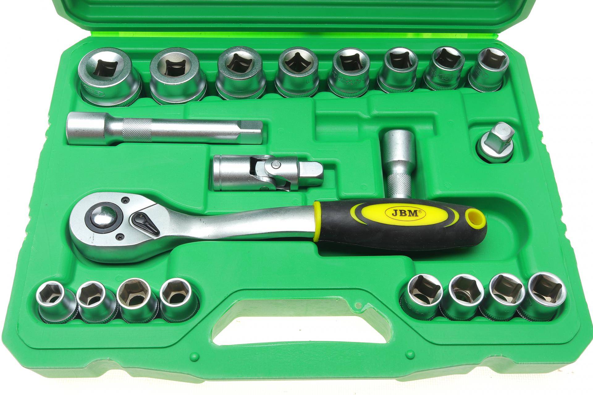 Набір торцевих головок з тріскачкою 1/2" 21 од.