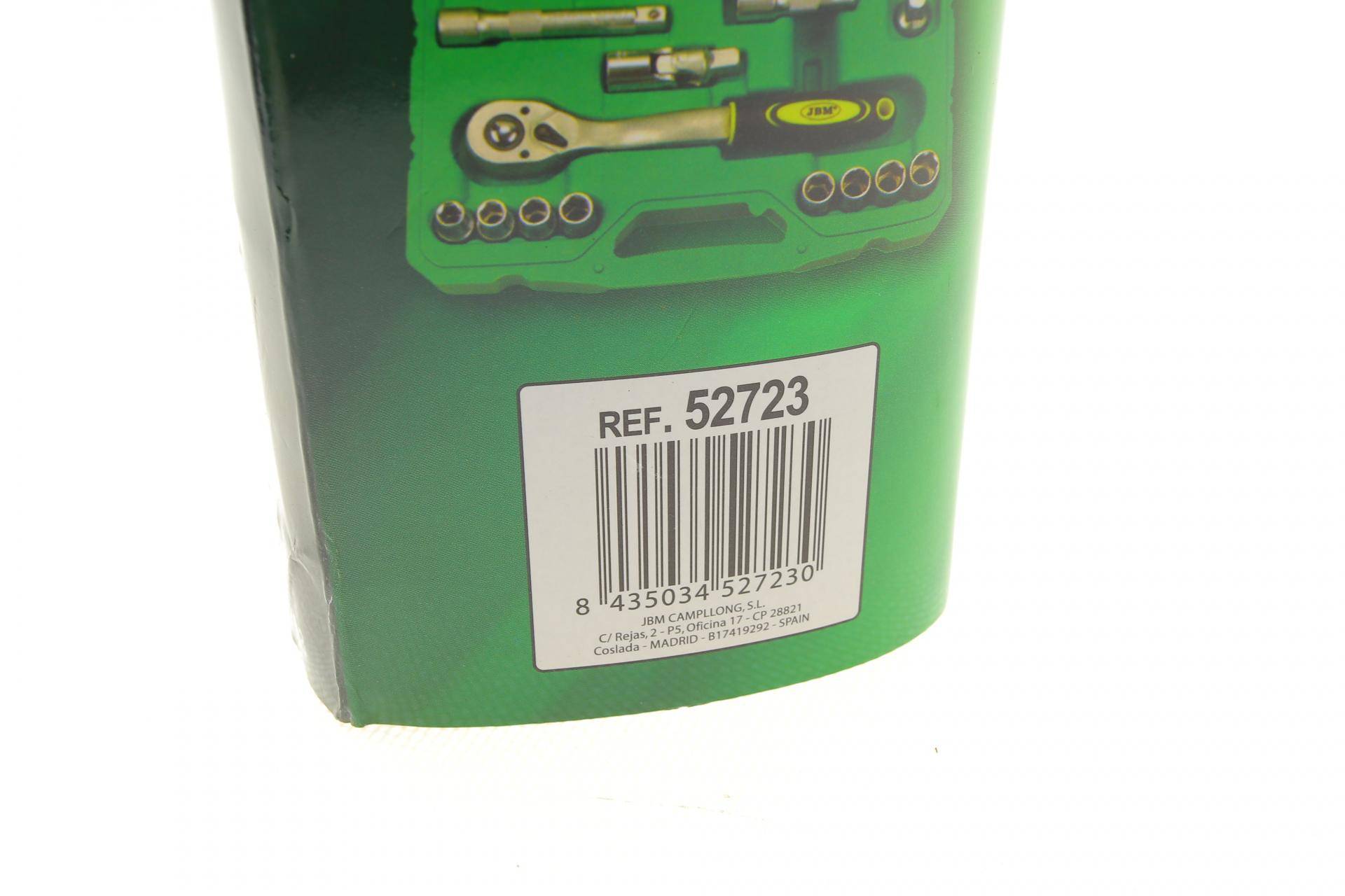 Набір торцевих головок з тріскачкою 1/2" 21 од.