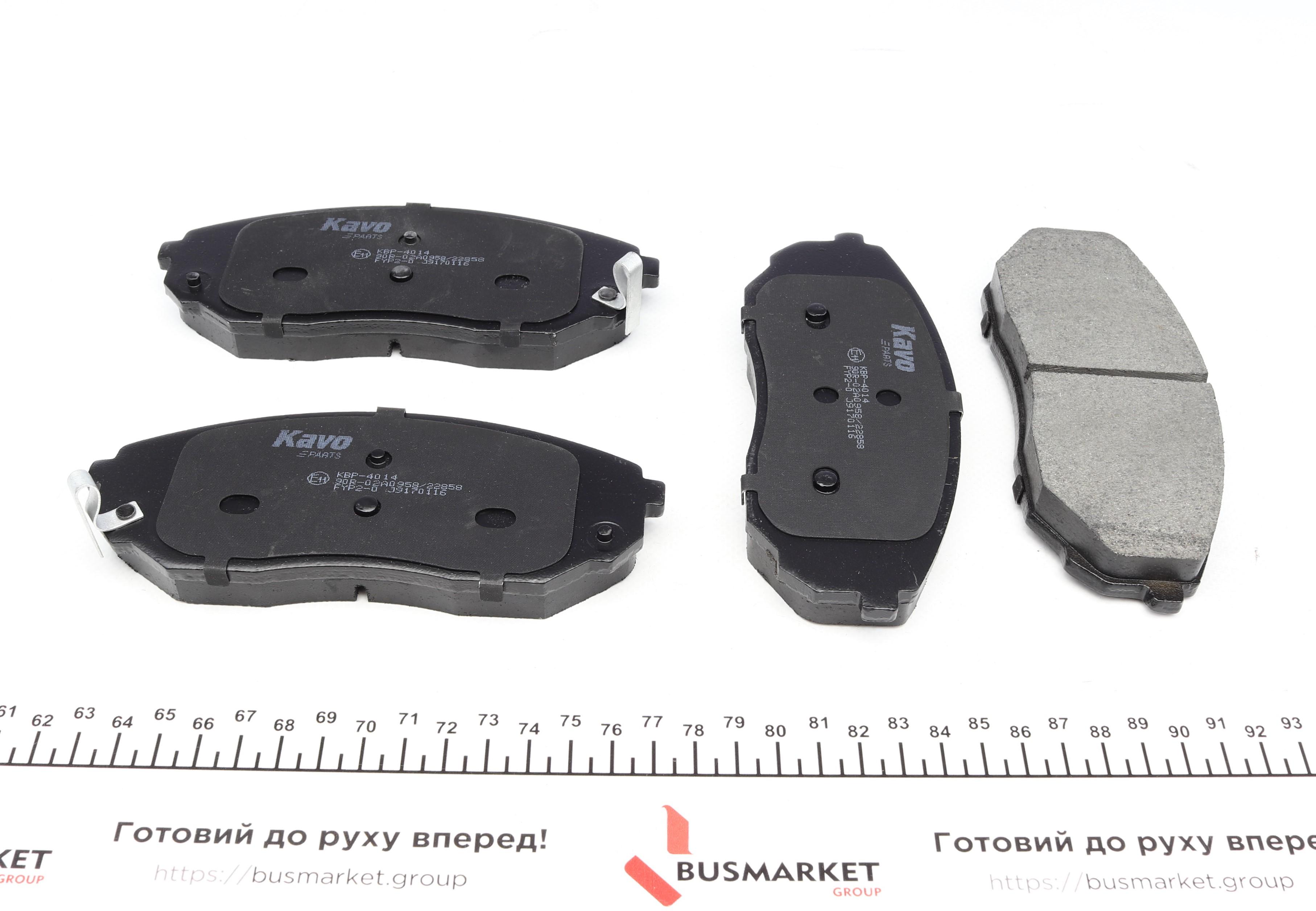 Колодки тормозные (передние) Kia Sorento 02-