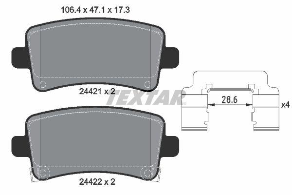 Колодки тормозные (задние) Opel Insignia 08-17/Chevrolet Malibu 12-/Saab 9-5 10-12 (TRW) Q+