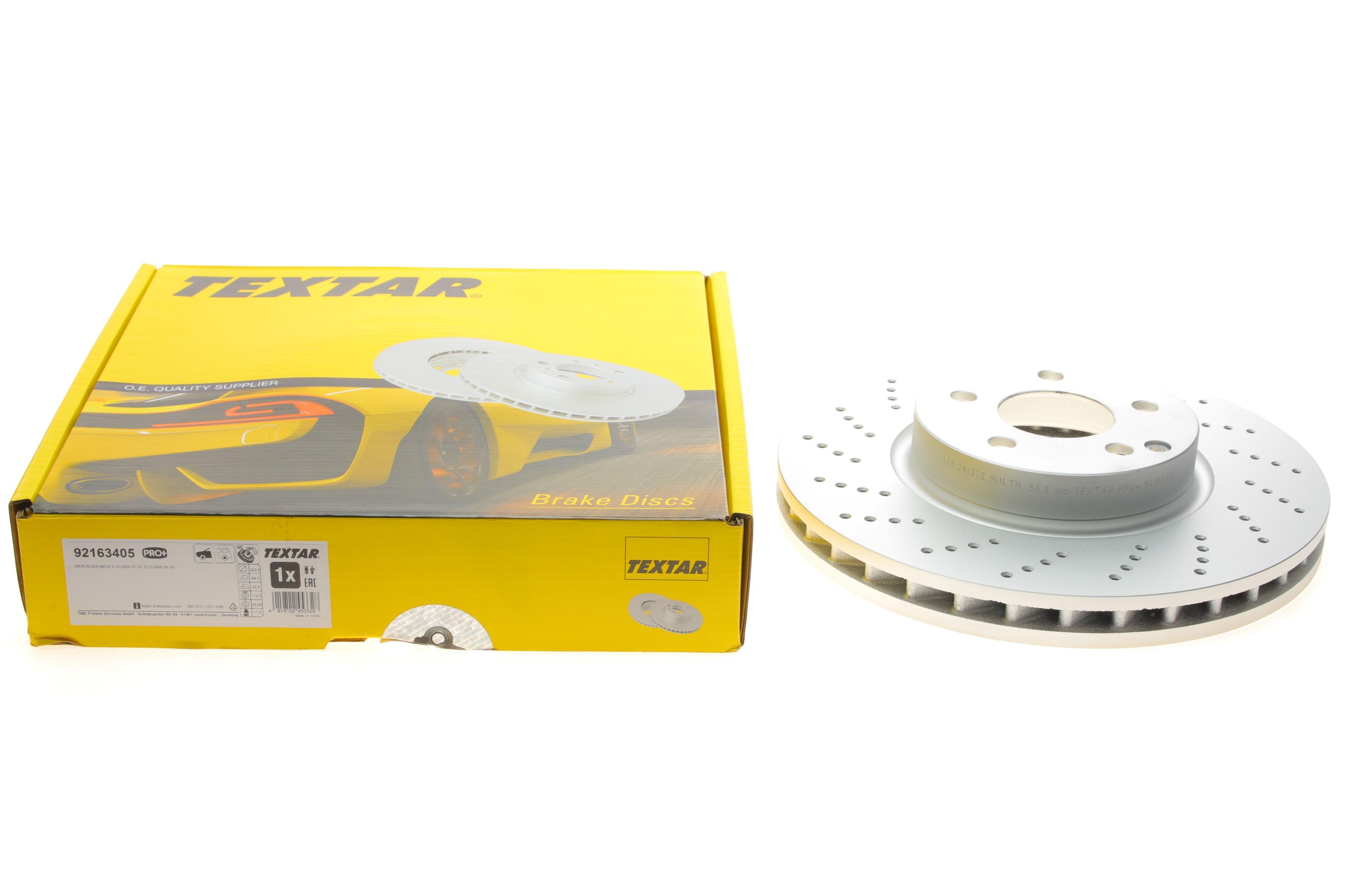 Диск тормозной (передний) MB C-class (W204) 07-14/ E-class (W212) 09- (322x32) PRO+