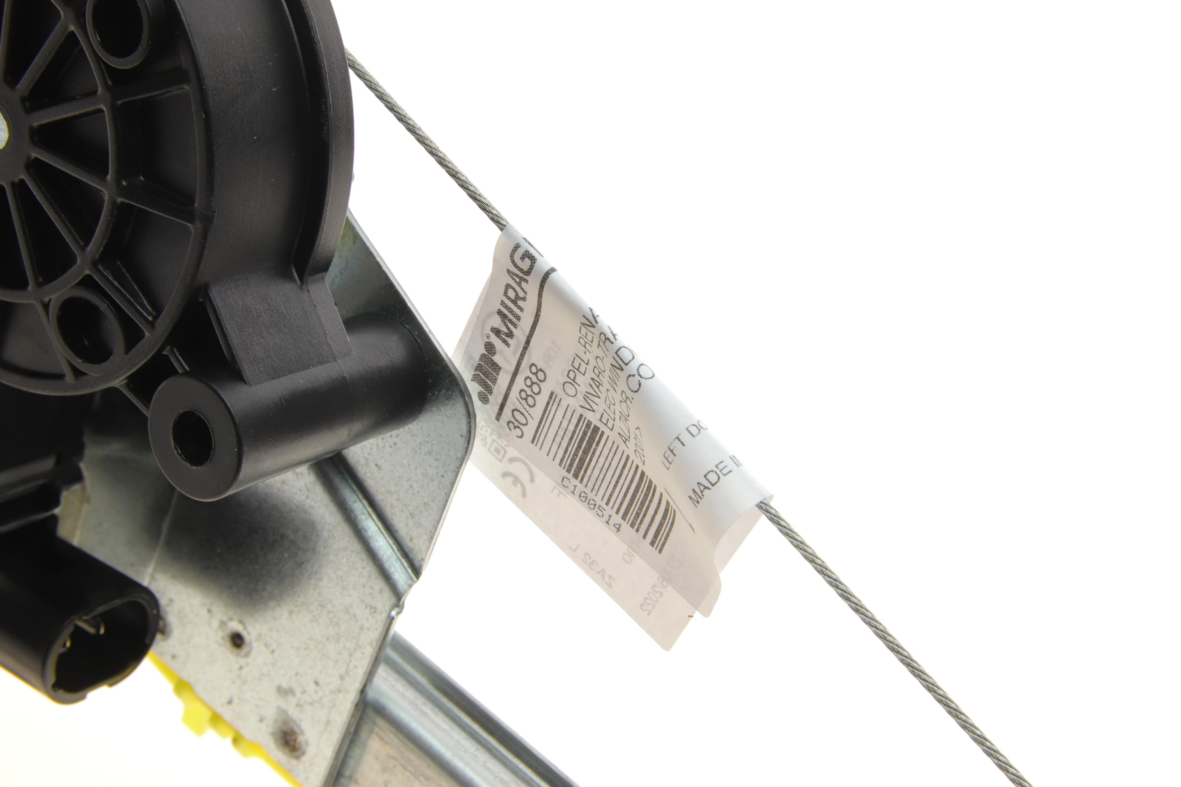 Стеклоподъемник (передний) Renault Trafic/Opel Vivaro 01- (L) (электро) (с моторчиком)