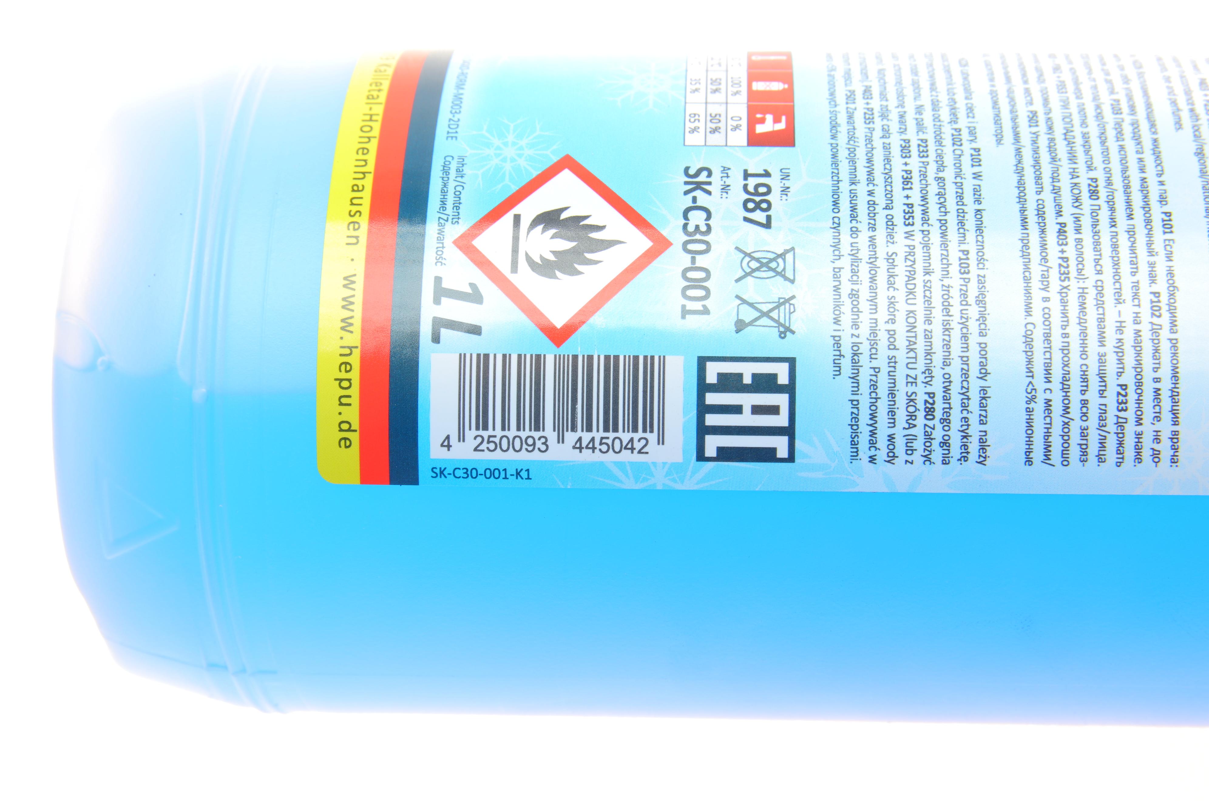 Омивач скла (1L) (-30°C) HEPU