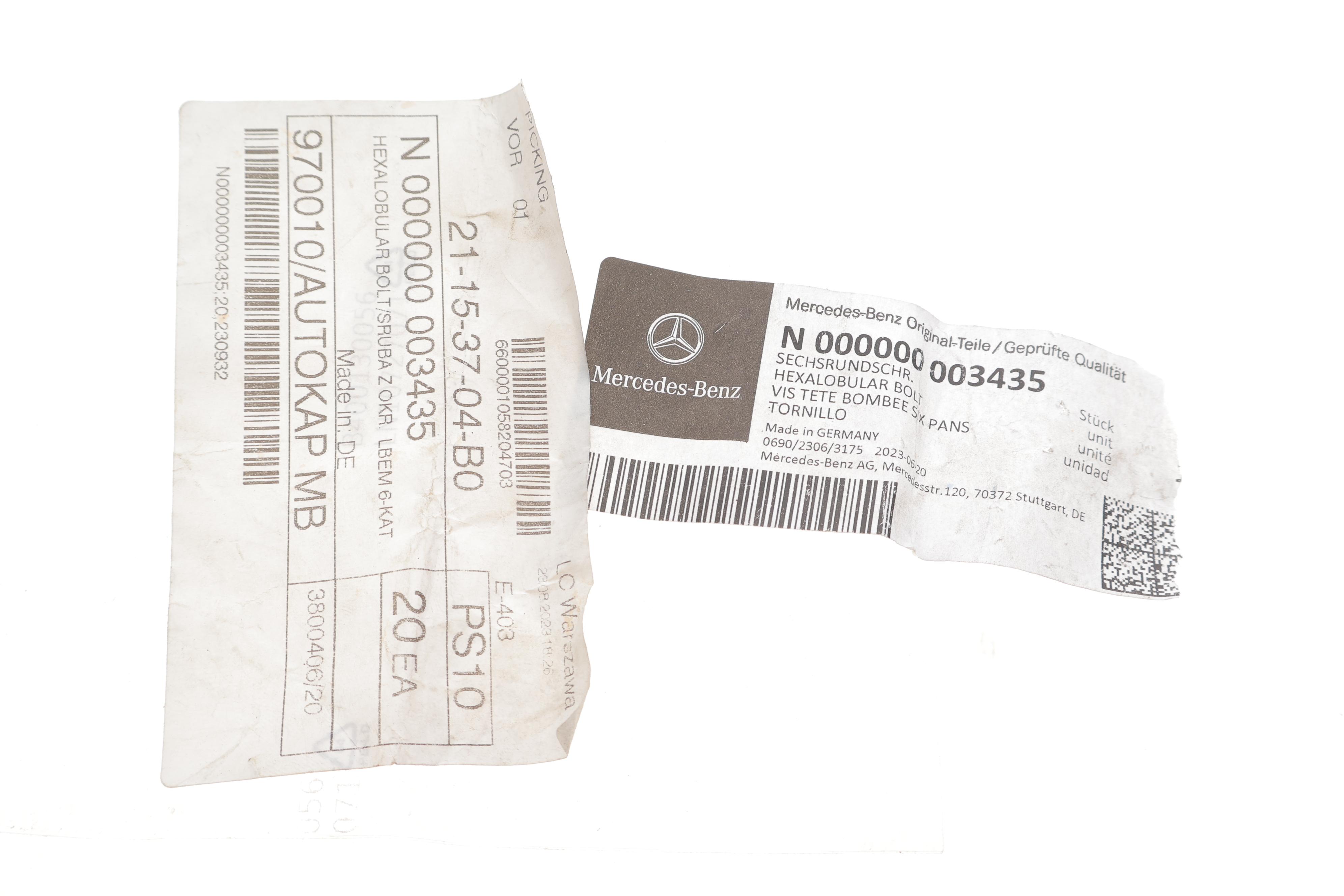 Болт кардана MB Sprinter/VW Crafter 06- (M10x1x25)