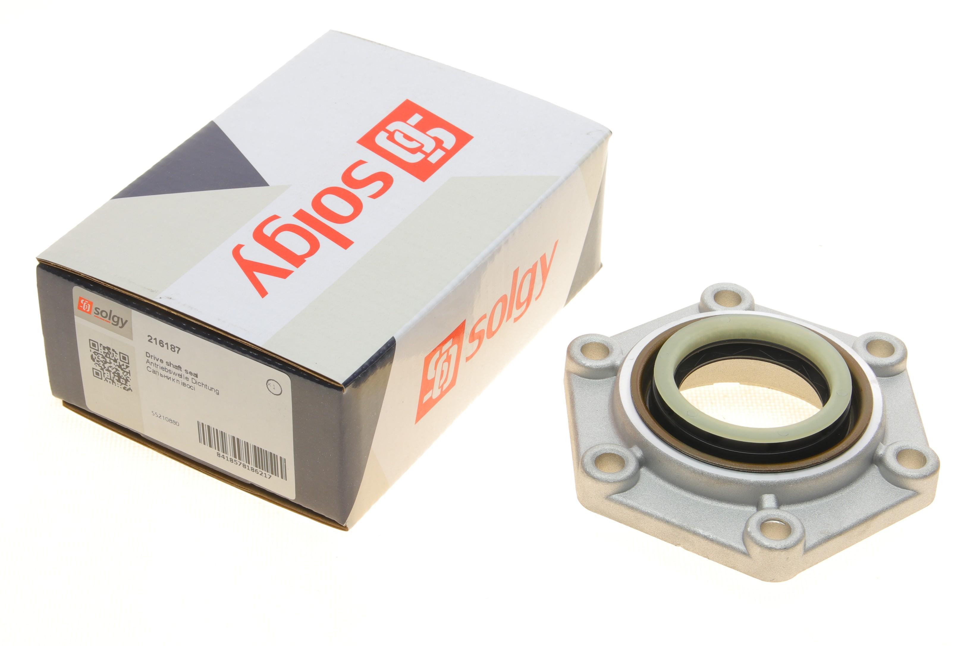 Сальник півосі (L) Fiat Ducato 06- (з кронштейном)